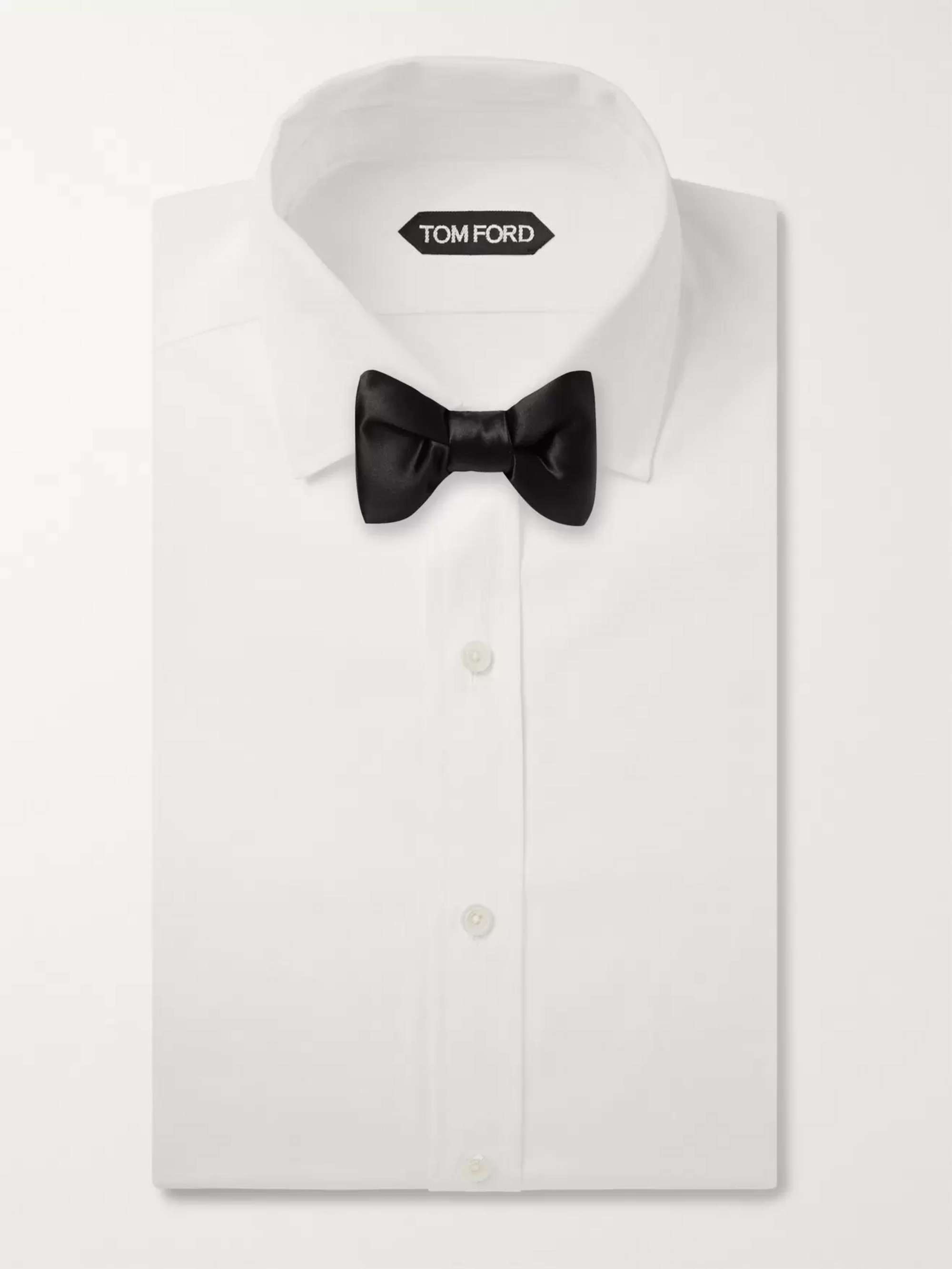 TOM FORD Pre-Tied Silk-Satin Bow Tie