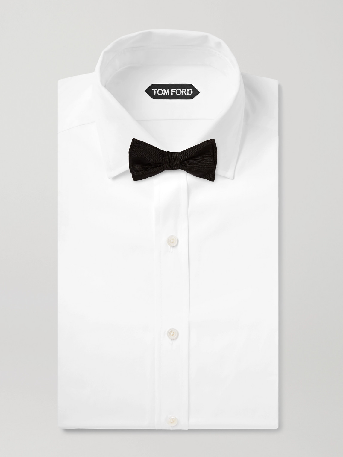 Shop Kingsman Drake's Self-tie Silk-faille Bow Tie In Black