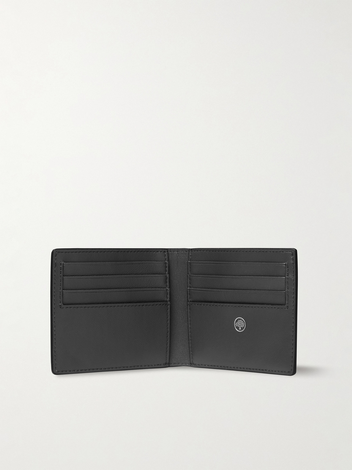 Shop Mulberry Full-grain Leather Billfold Wallet In Black