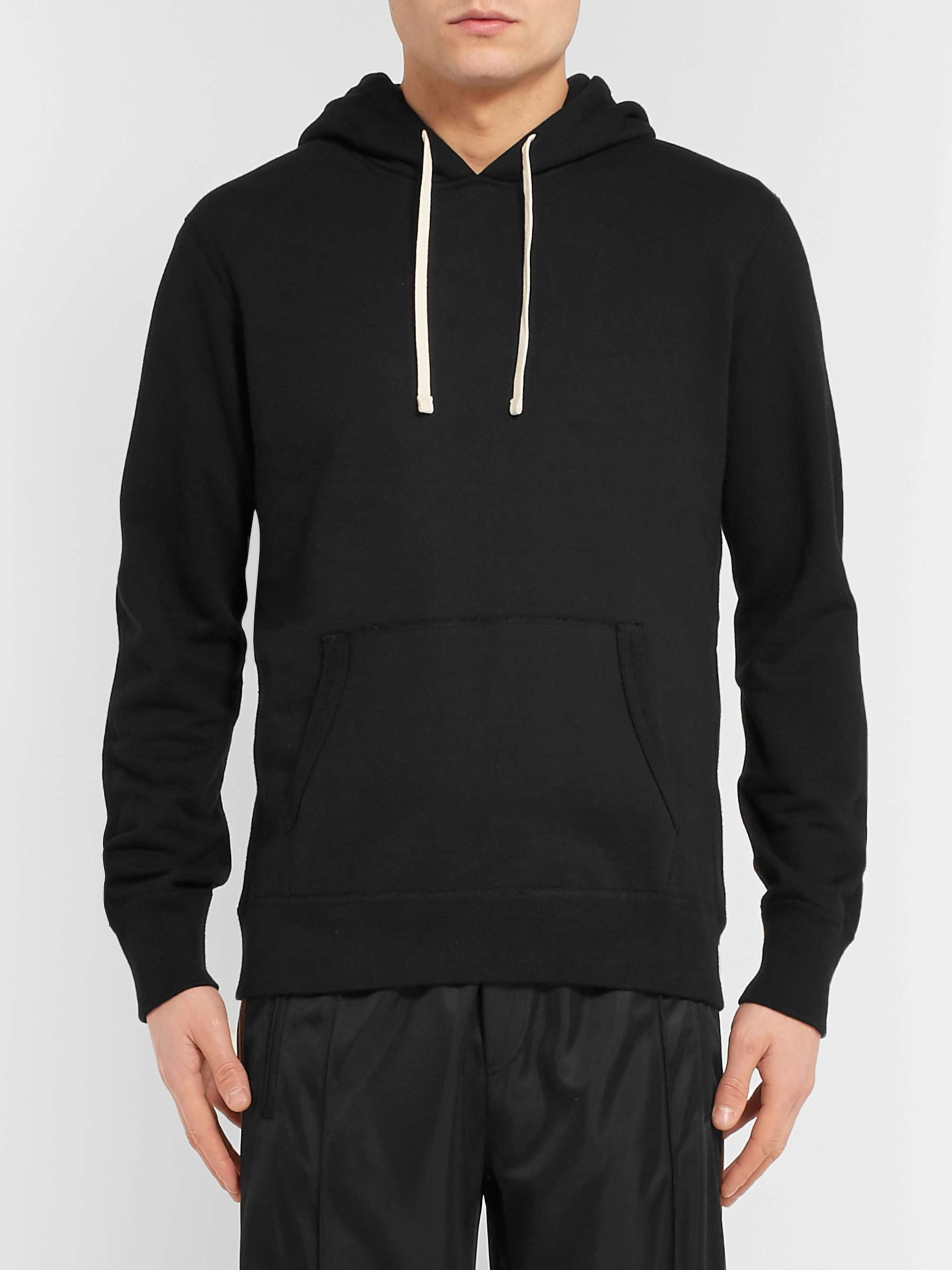 REIGNING CHAMP Loopback Cotton-Jersey Hoodie