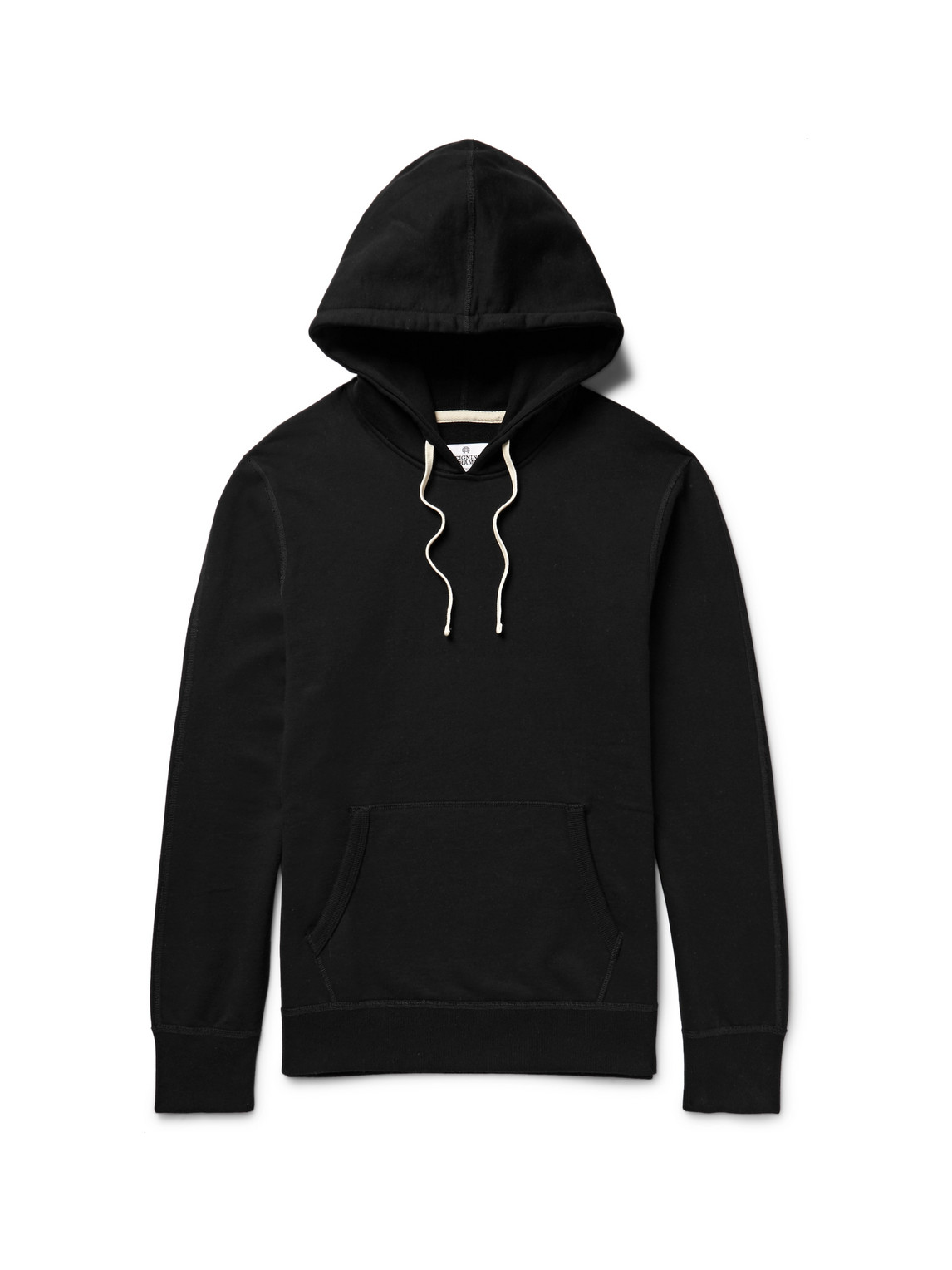 Reigning Champ Loopback Cotton-jersey Hoodie In Black
