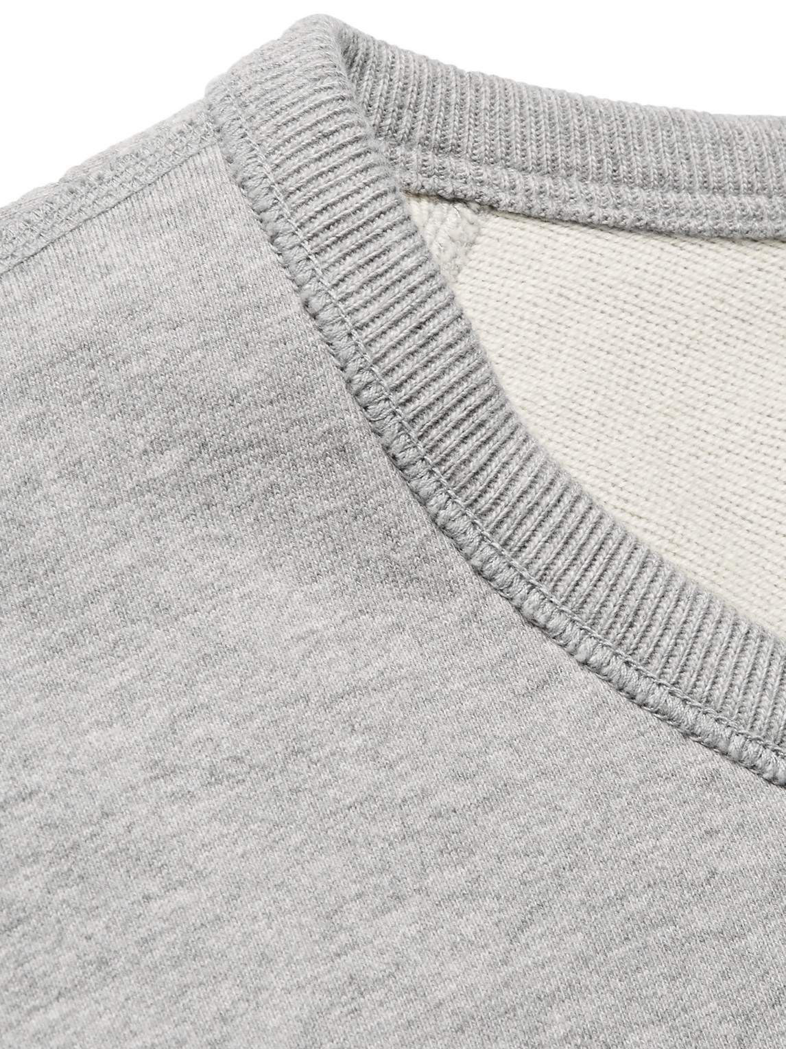 Shop Reigning Champ Loopback Cotton-jersey Sweatshirt In Gray