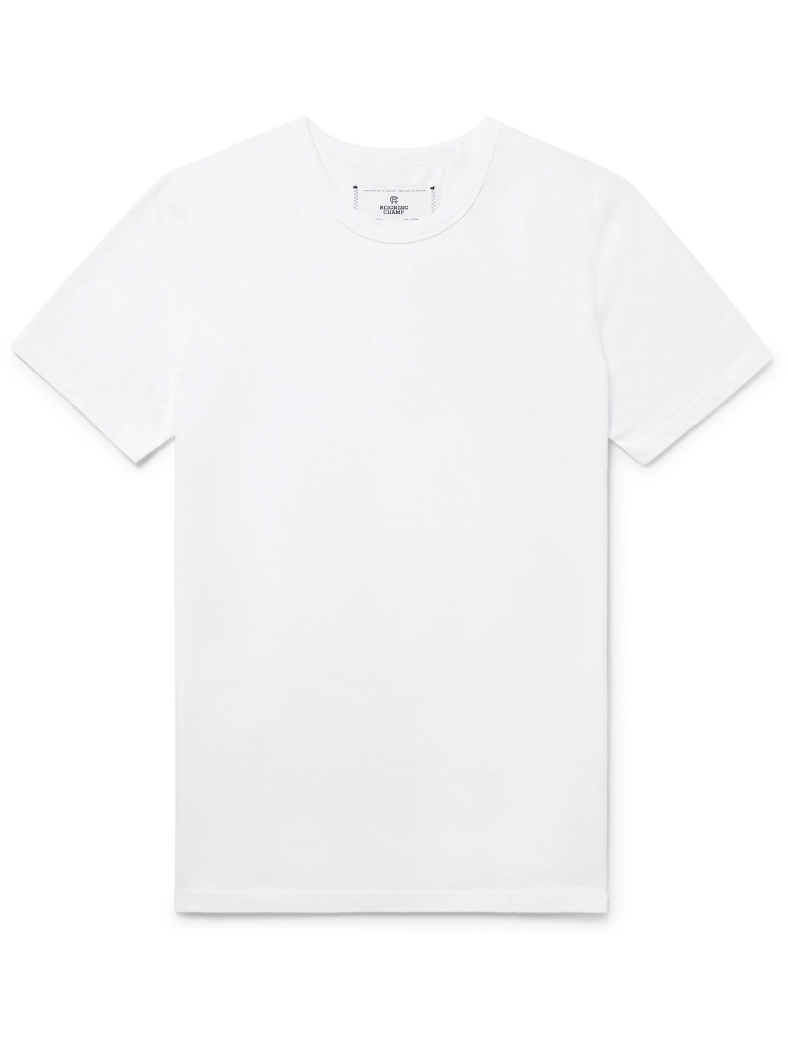 Reigning Champ Ring-spun Cotton-jersey T-shirt In White