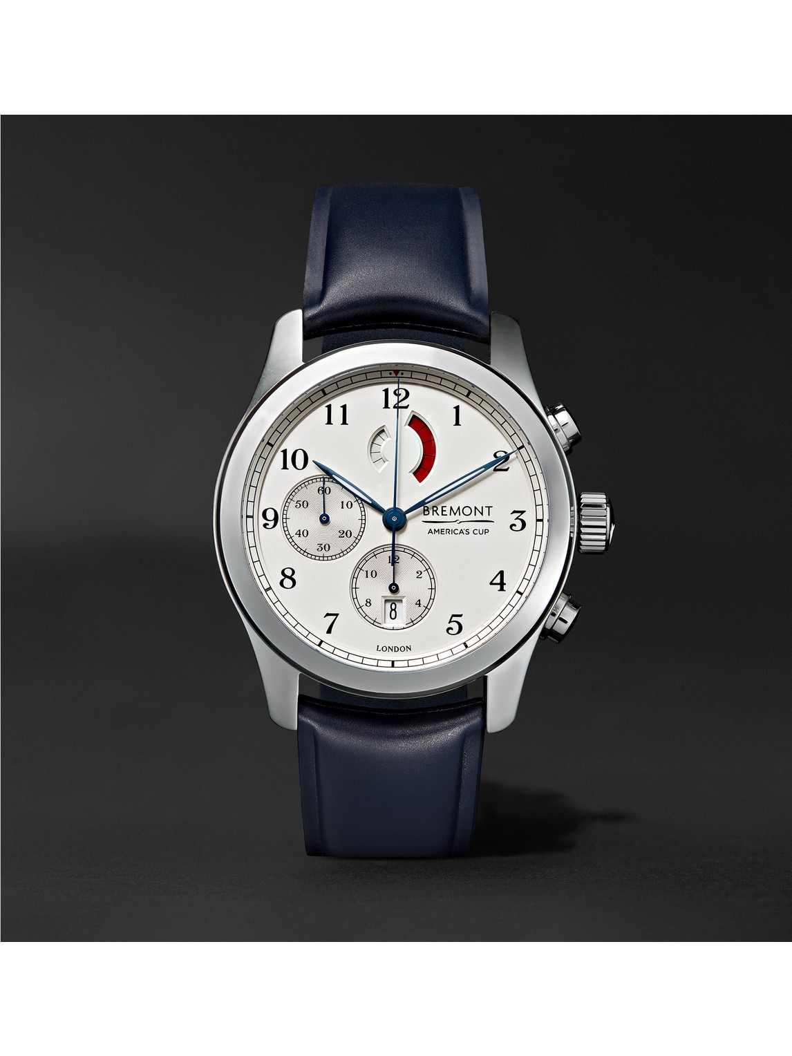 Bremont – America’s Cup Regatta Automatic Chronograph 43mm Stainless Steel and Rubber Watch, Ref. No. AC-R/SS