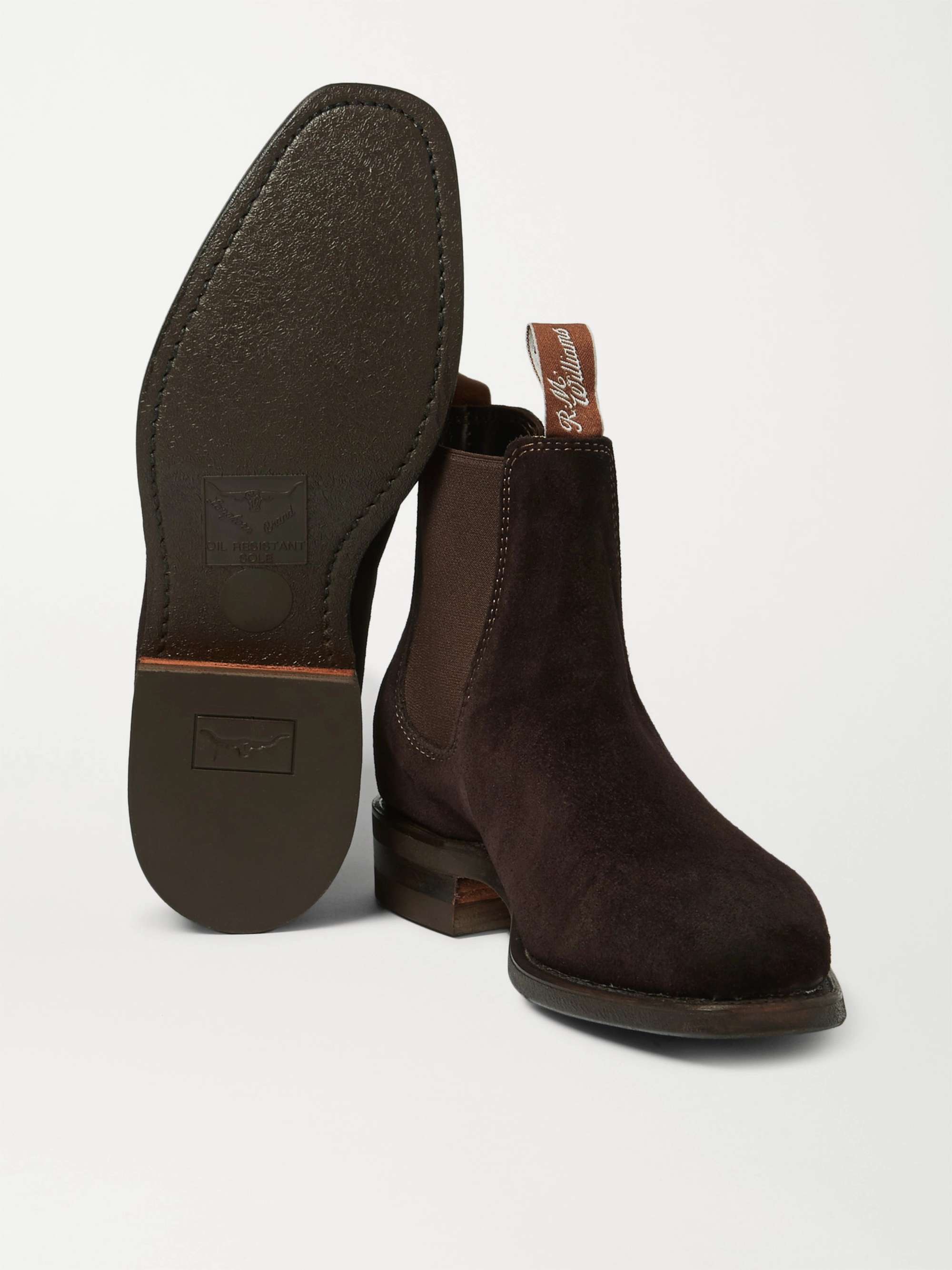 R.M.WILLIAMS Comfort Craftsman Suede Chelsea Boots for Men