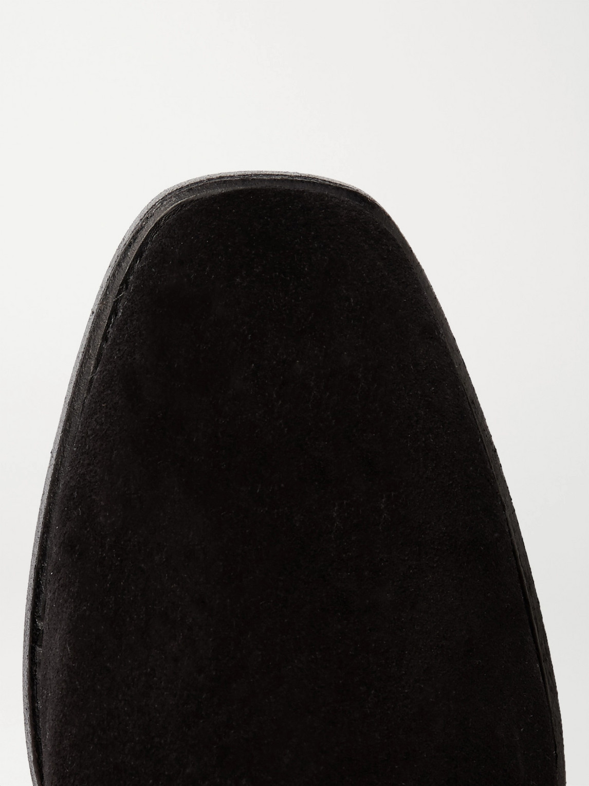 Shop R.m.williams Comfort Craftsman Suede Chelsea Boots In Black