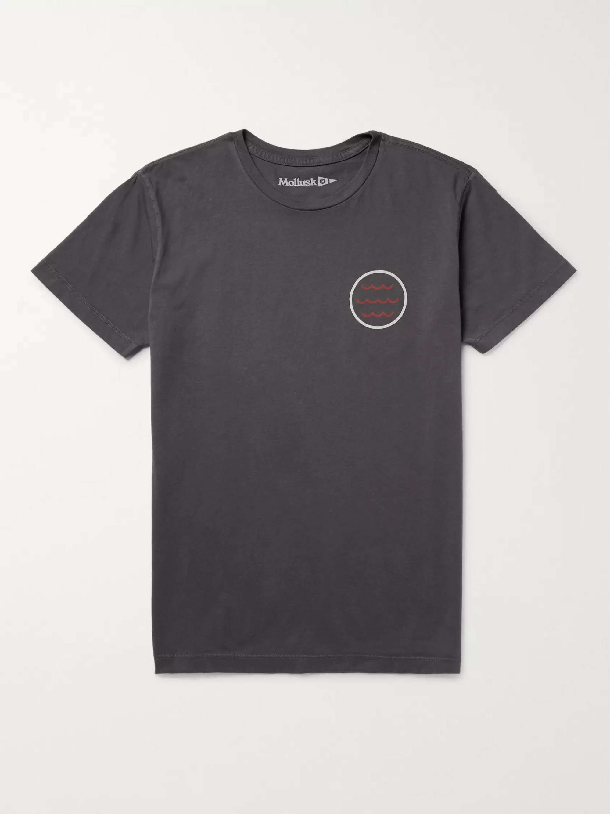 MOLLUSK Red Tide Printed Cotton-Jersey T-Shirt