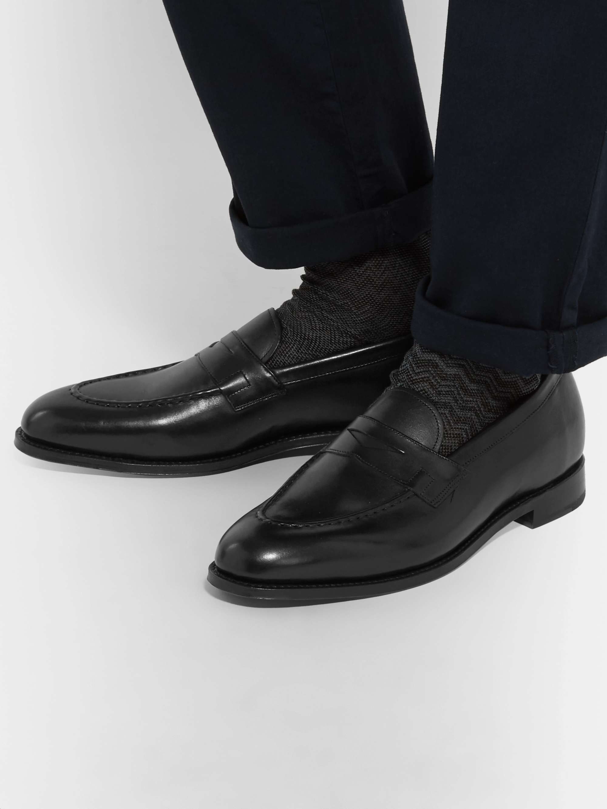 GRENSON Lloyd Leather Penny Loafers
