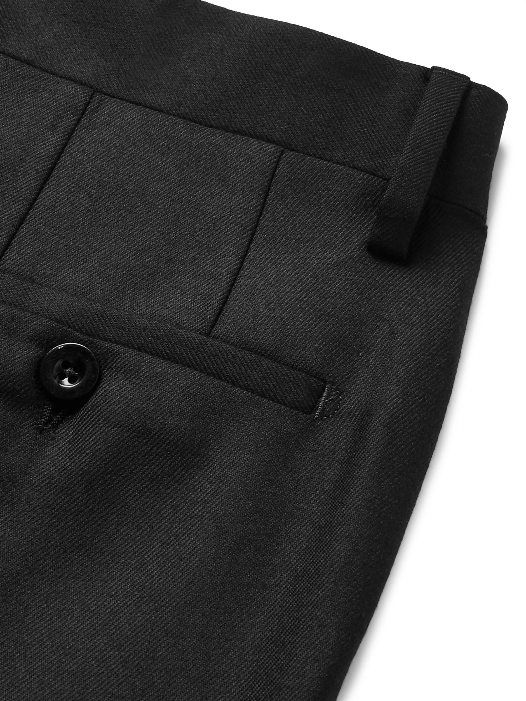 MR P. Slim-Fit Navy Worsted Wool Trousers