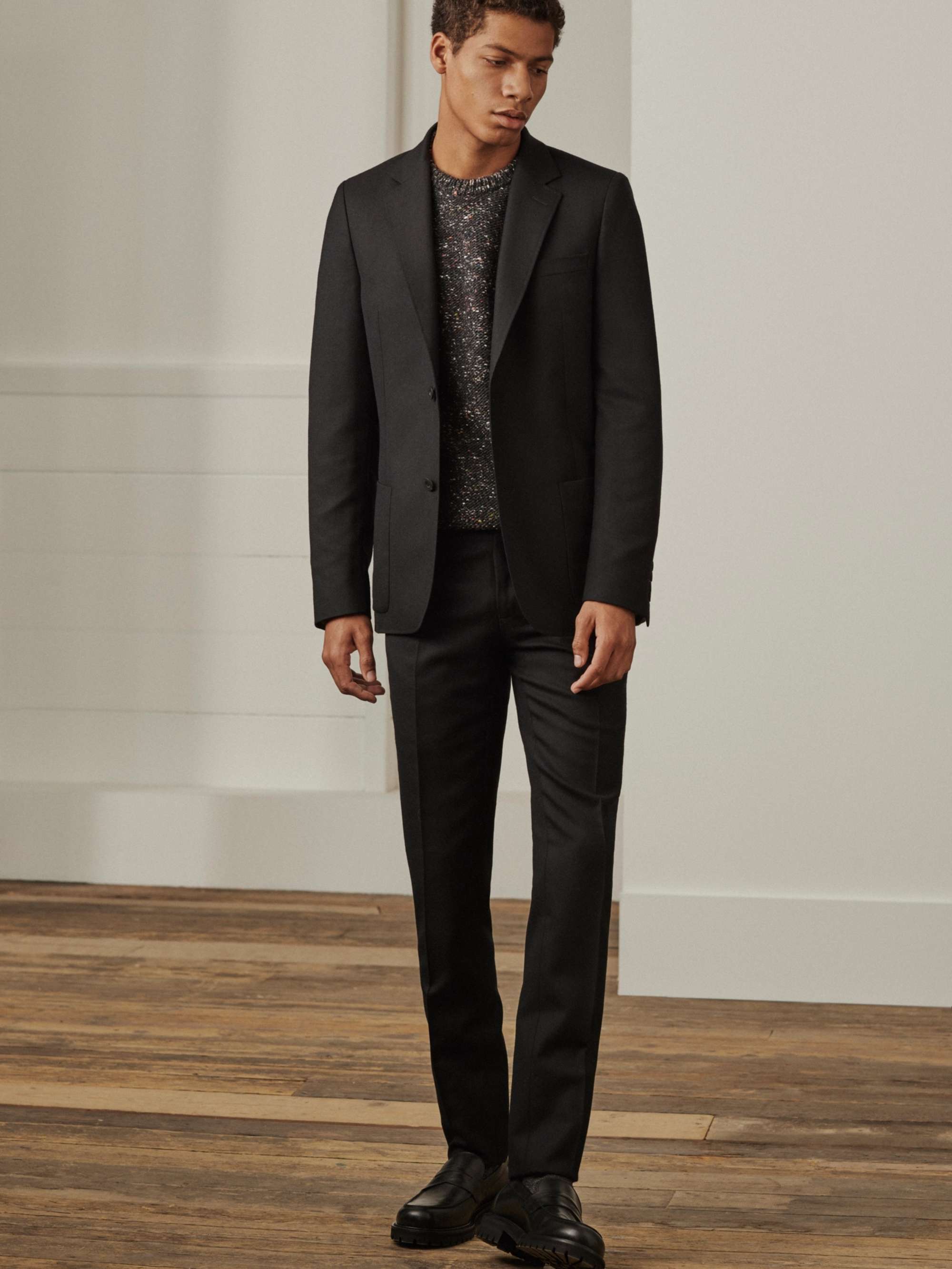 MR P. Slim-Fit Navy Worsted Wool Trousers