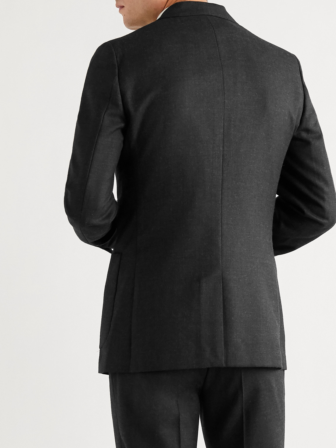  Mr P. - Grey Unstructured Worsted Wool Suit Jacket - Men - Gray - Uk/us 36 