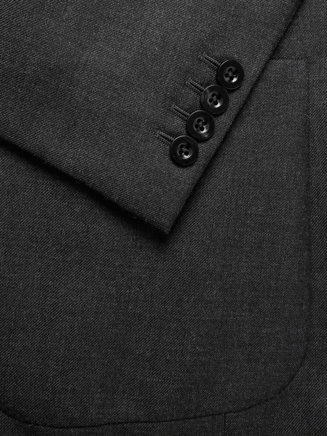  Mr P. - Grey Unstructured Worsted Wool Suit Jacket - Men - Gray - Uk/us 36 