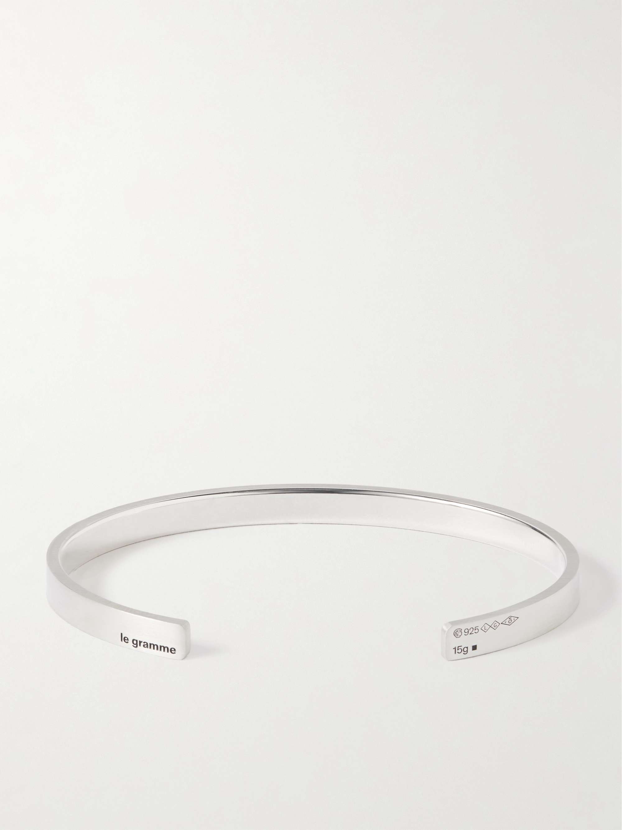 LE GRAMME Le 15 Brushed Sterling Silver Cuff
