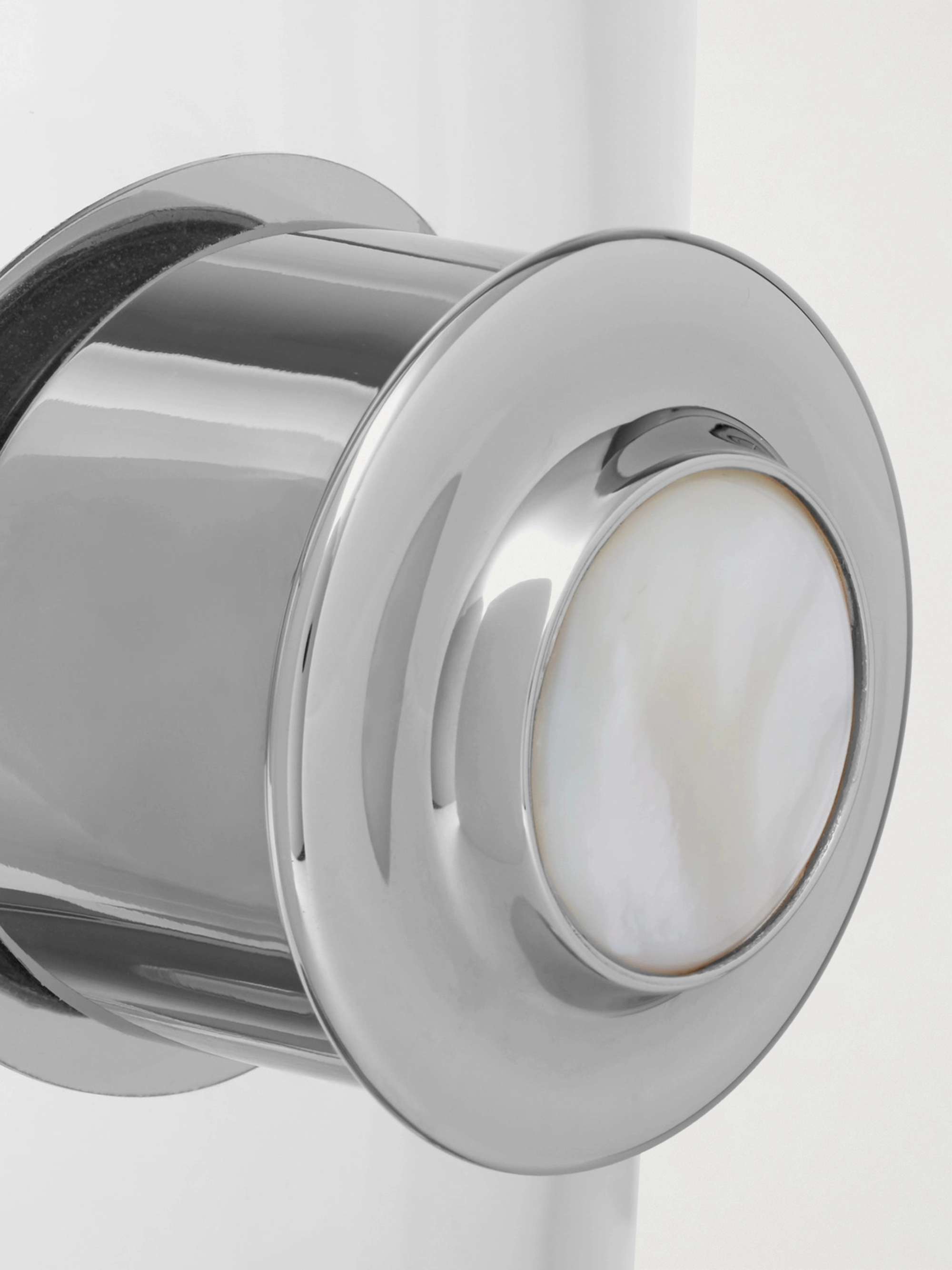LORENZI MILANO Glass, Silver-Tone and Mother-of-Pearl Champagne Bucket