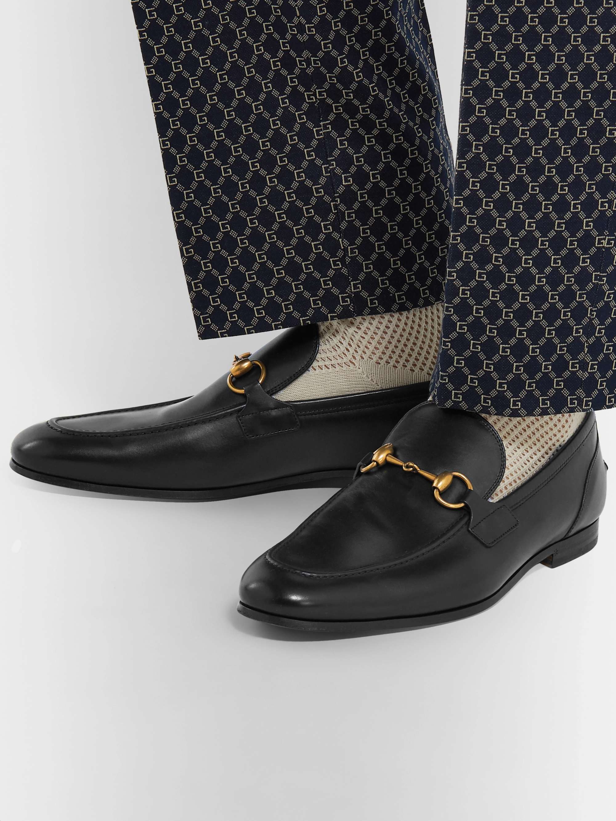 GUCCI Horsebit Leather Loafers
