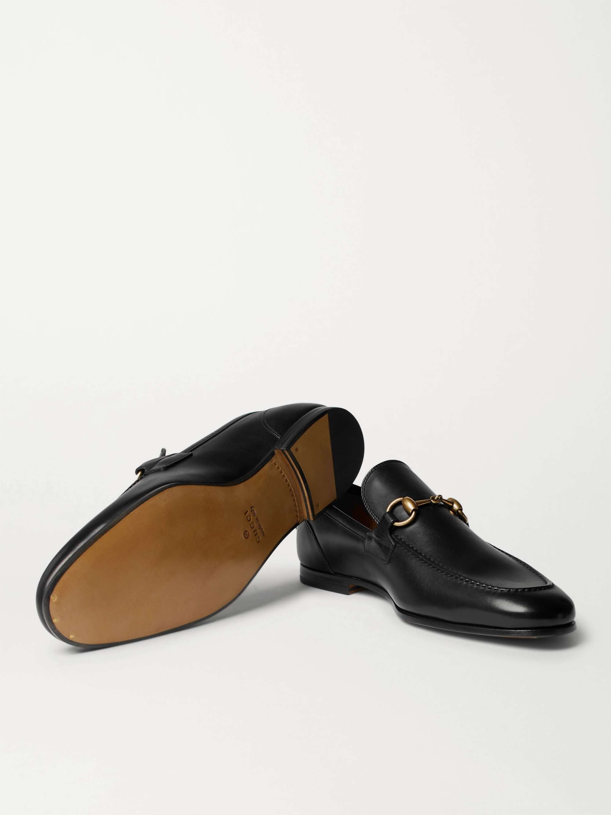 GUCCI Horsebit Leather Loafers