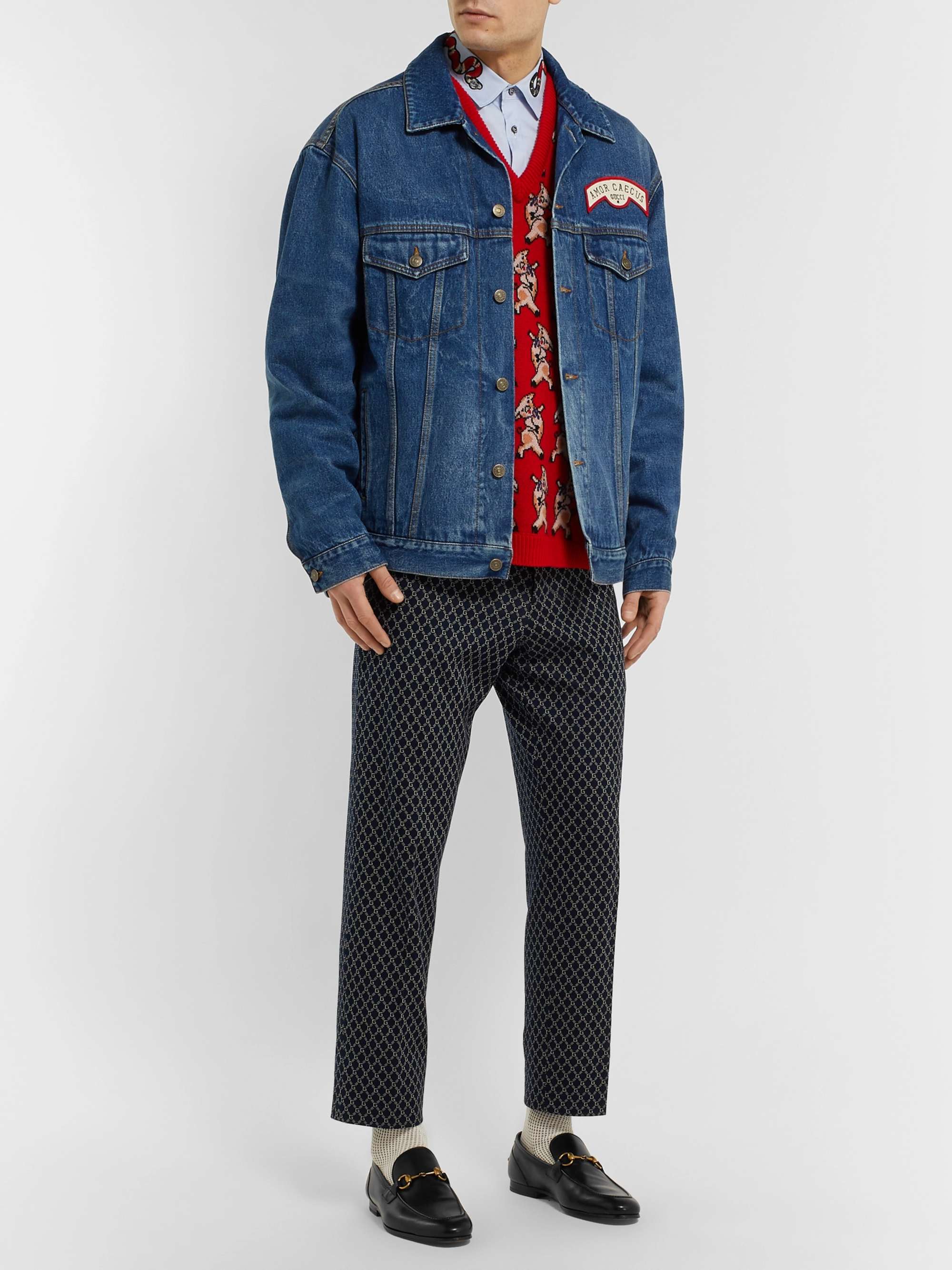 GUCCI Horsebit Leather Loafers