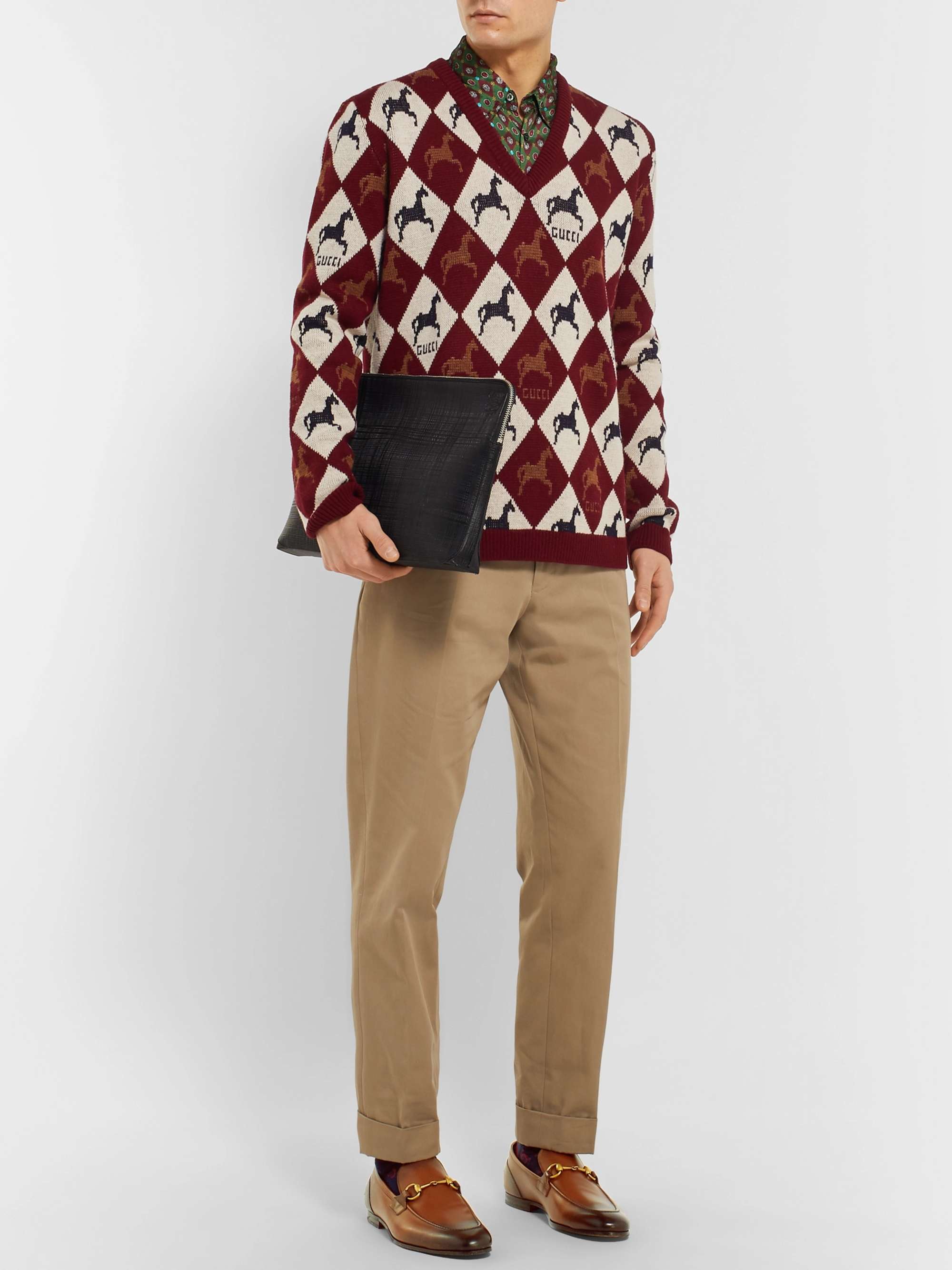 GUCCI Horsebit Leather Loafers