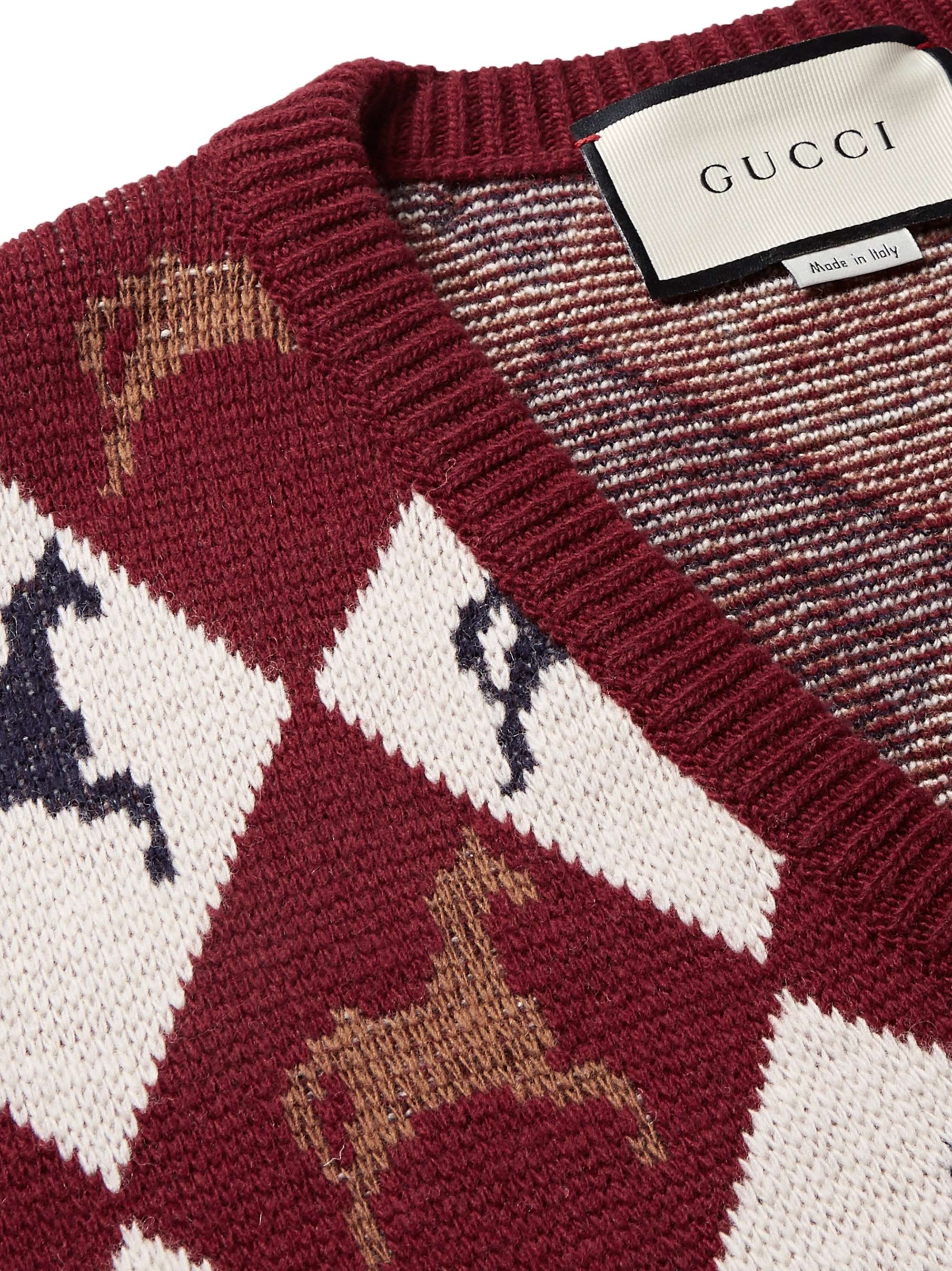 GUCCI Wool-Jacquard Sweater