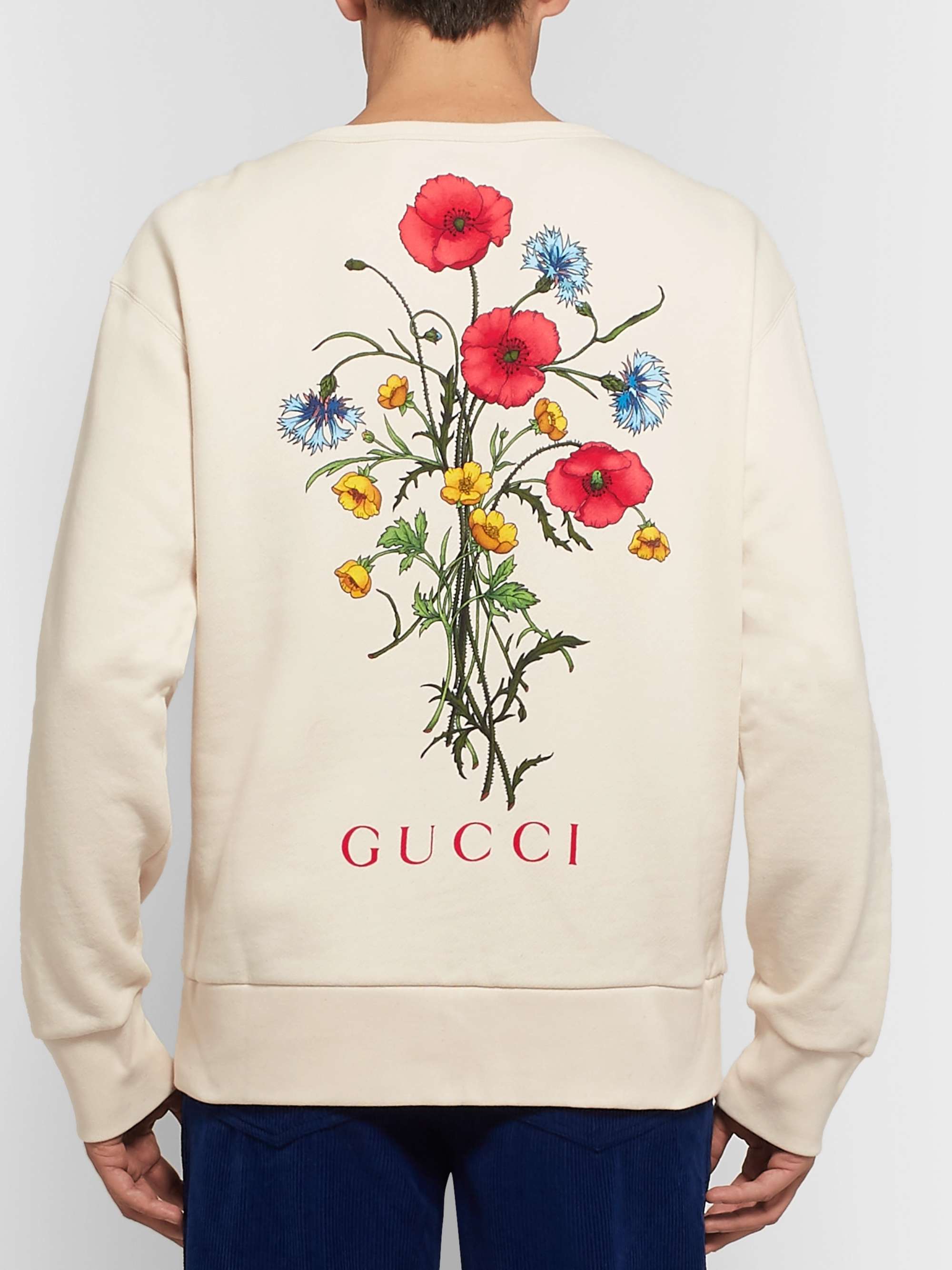 GUCCI Printed Cotton-Jersey Sweatshirt