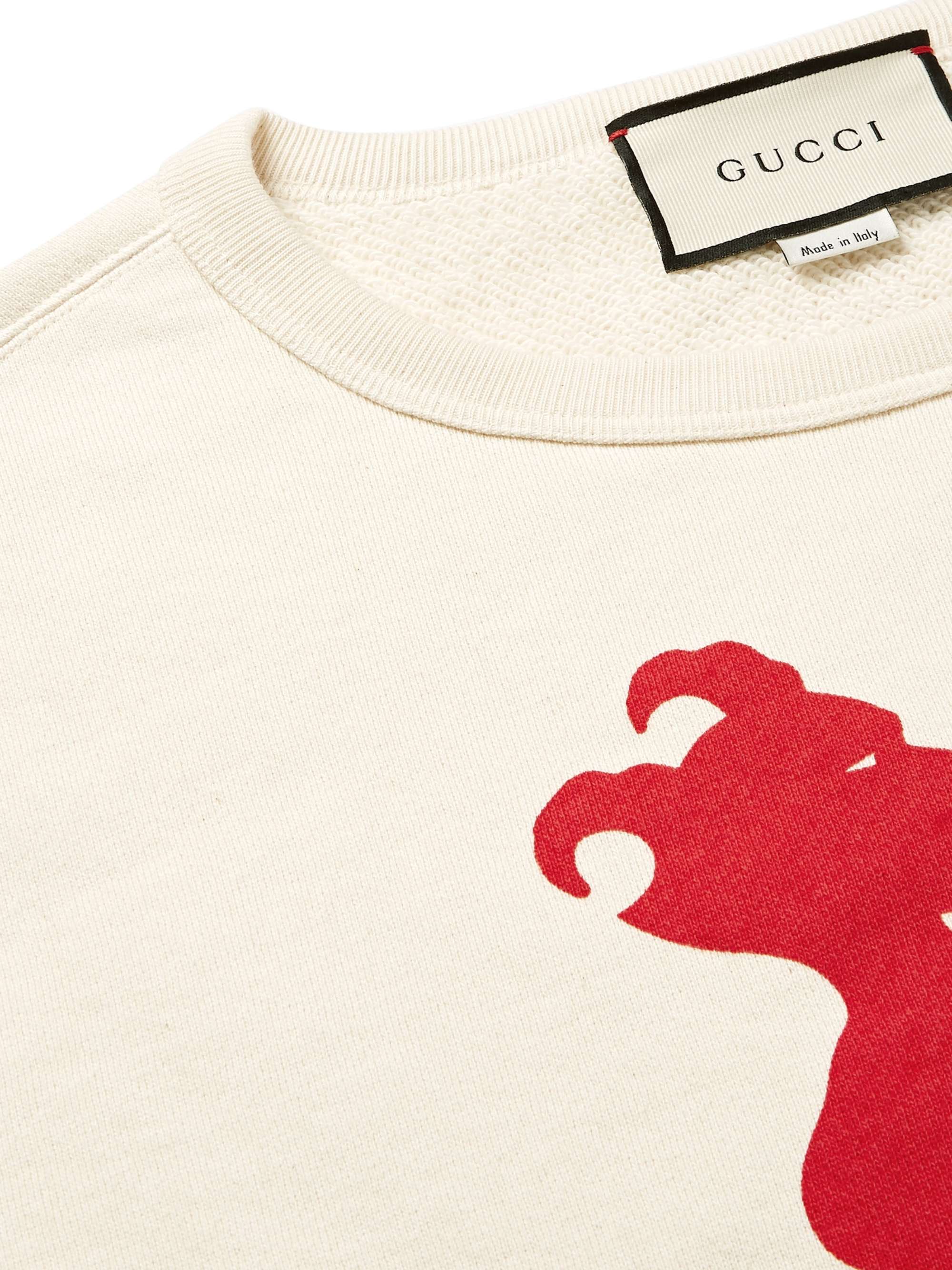 GUCCI Printed Cotton-Jersey Sweatshirt
