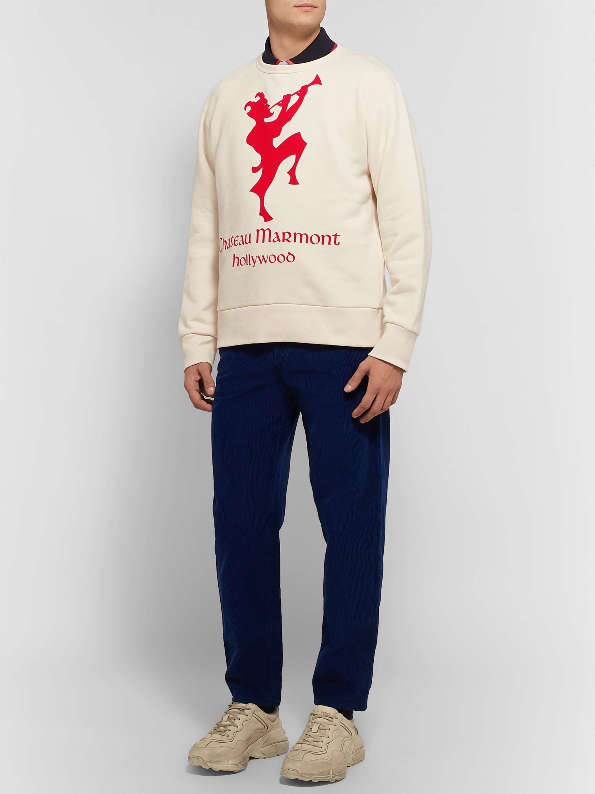 GUCCI Printed Cotton-Jersey Sweatshirt