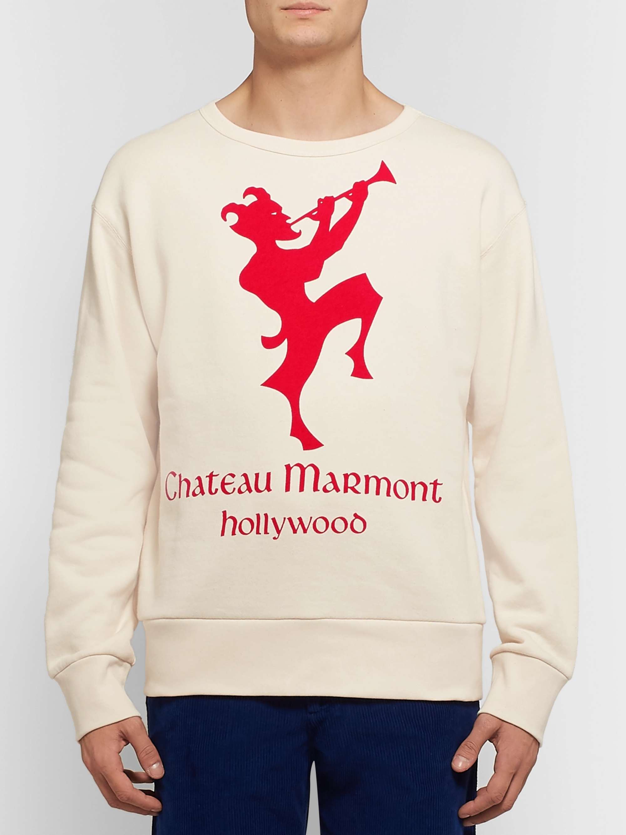 GUCCI Printed Cotton-Jersey Sweatshirt