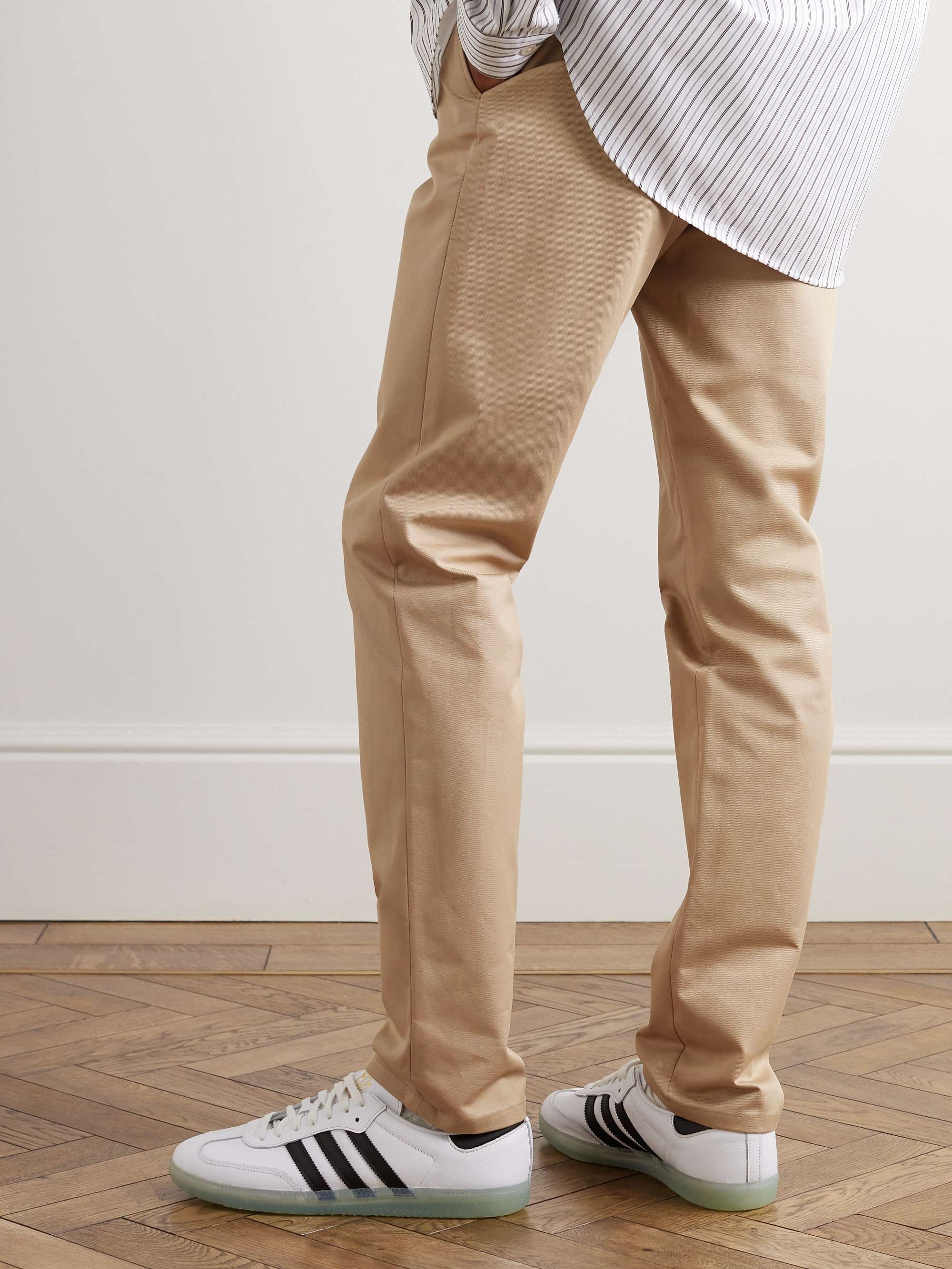 A.P.C. Navy Classic Cotton-Gabardine Chinos