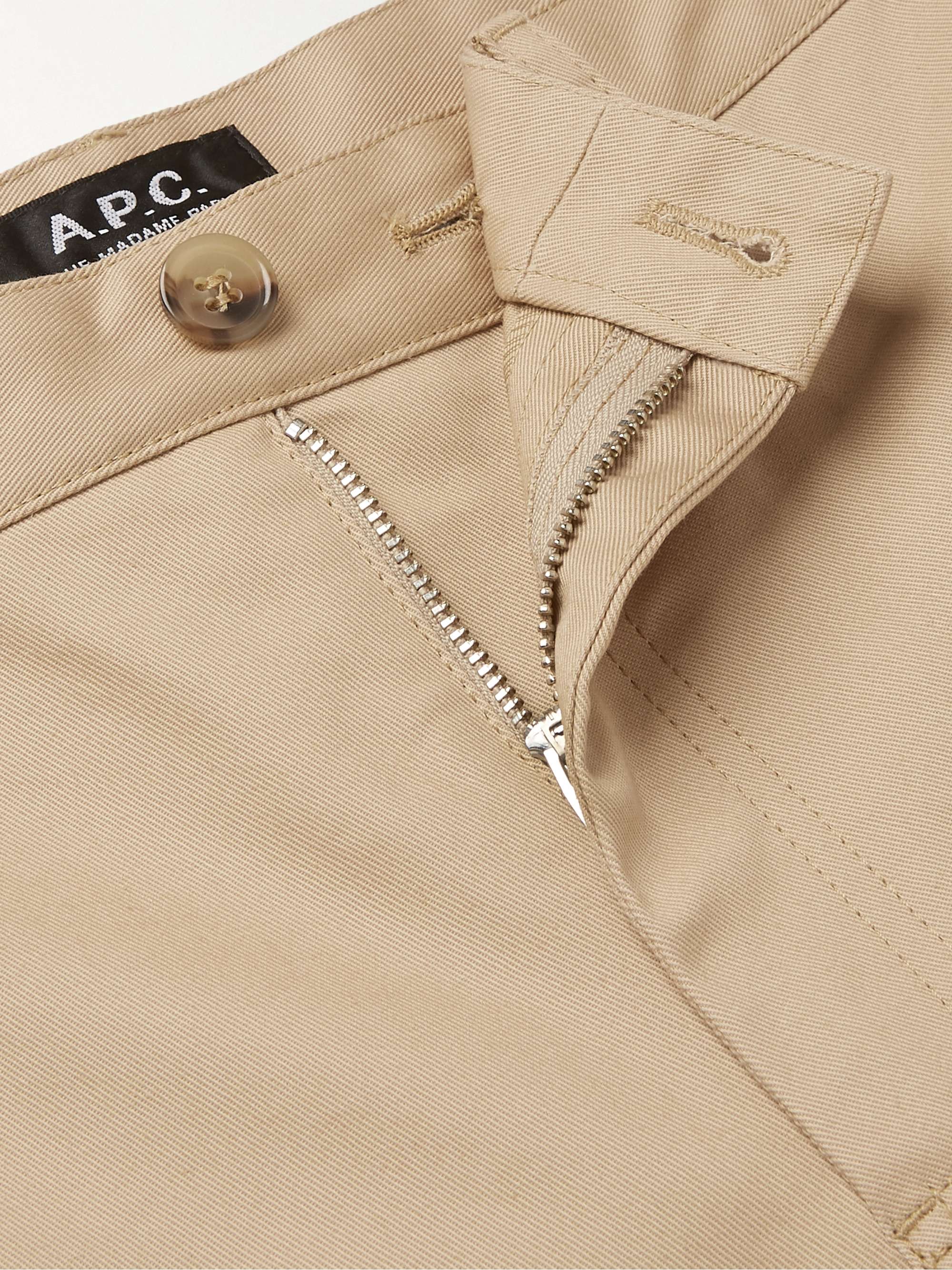 A.P.C. Navy Classic Cotton-Gabardine Chinos