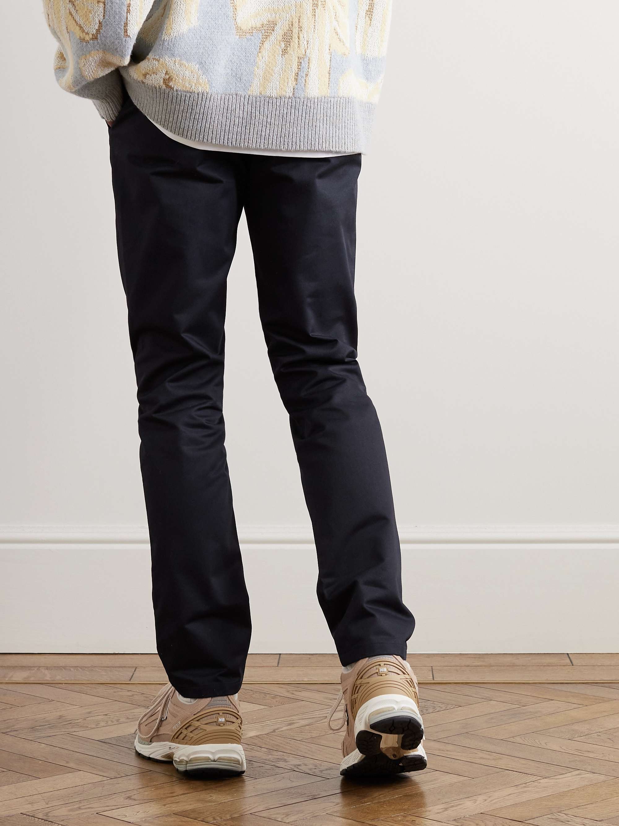 A.P.C. Navy Classic Cotton-Gabardine Chinos