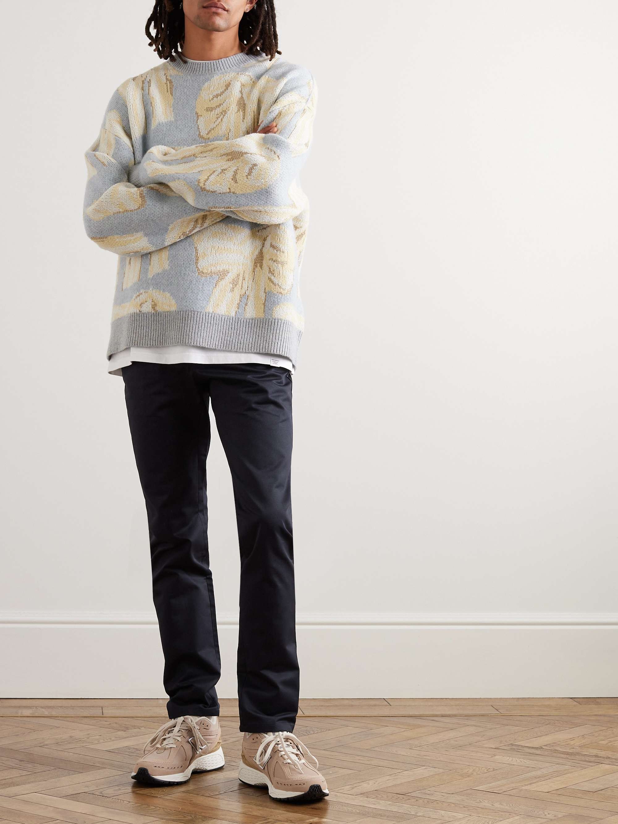 A.P.C. Navy Classic Cotton-Gabardine Chinos