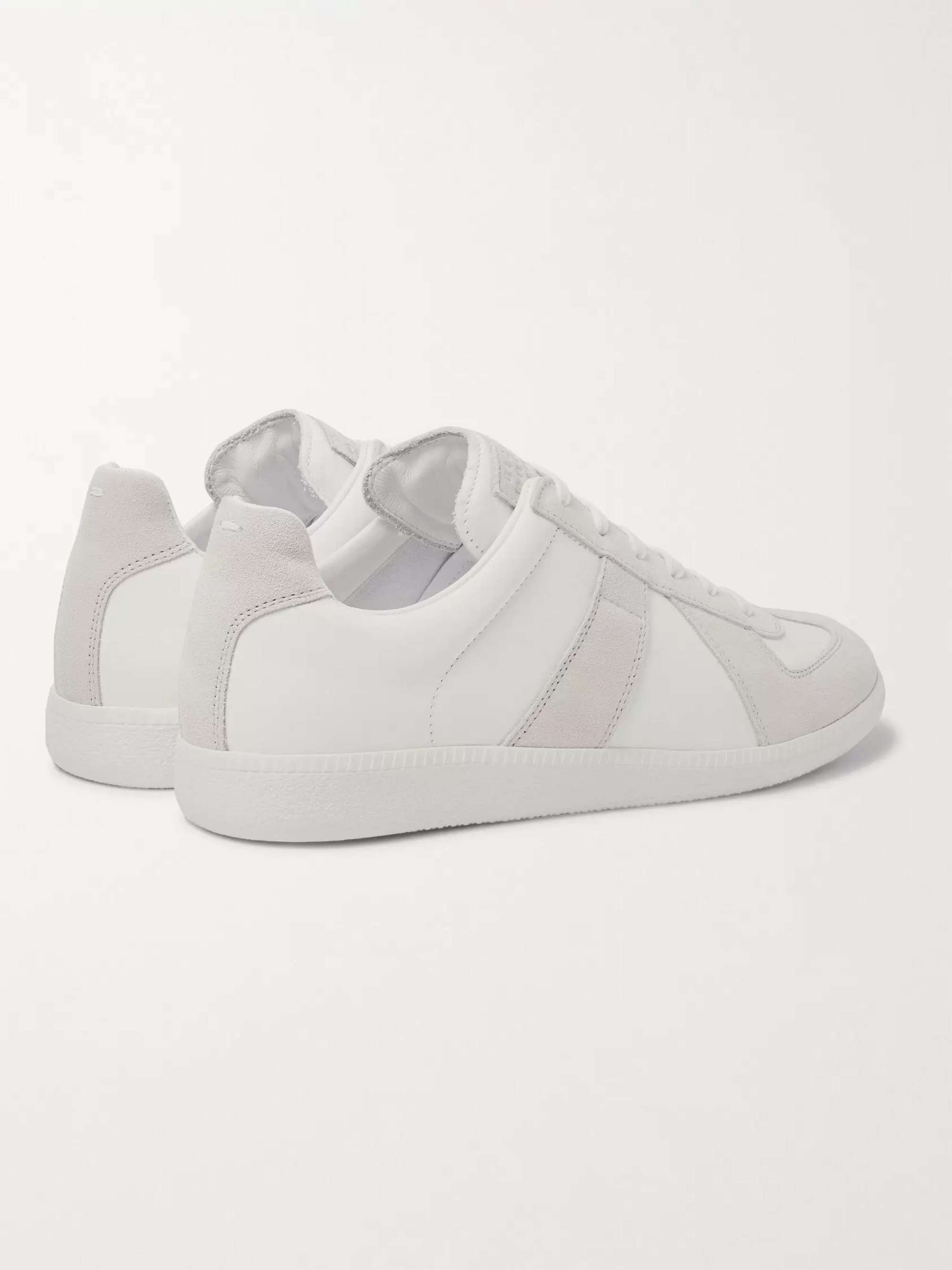 MAISON MARGIELA Replica Leather and Suede Sneakers