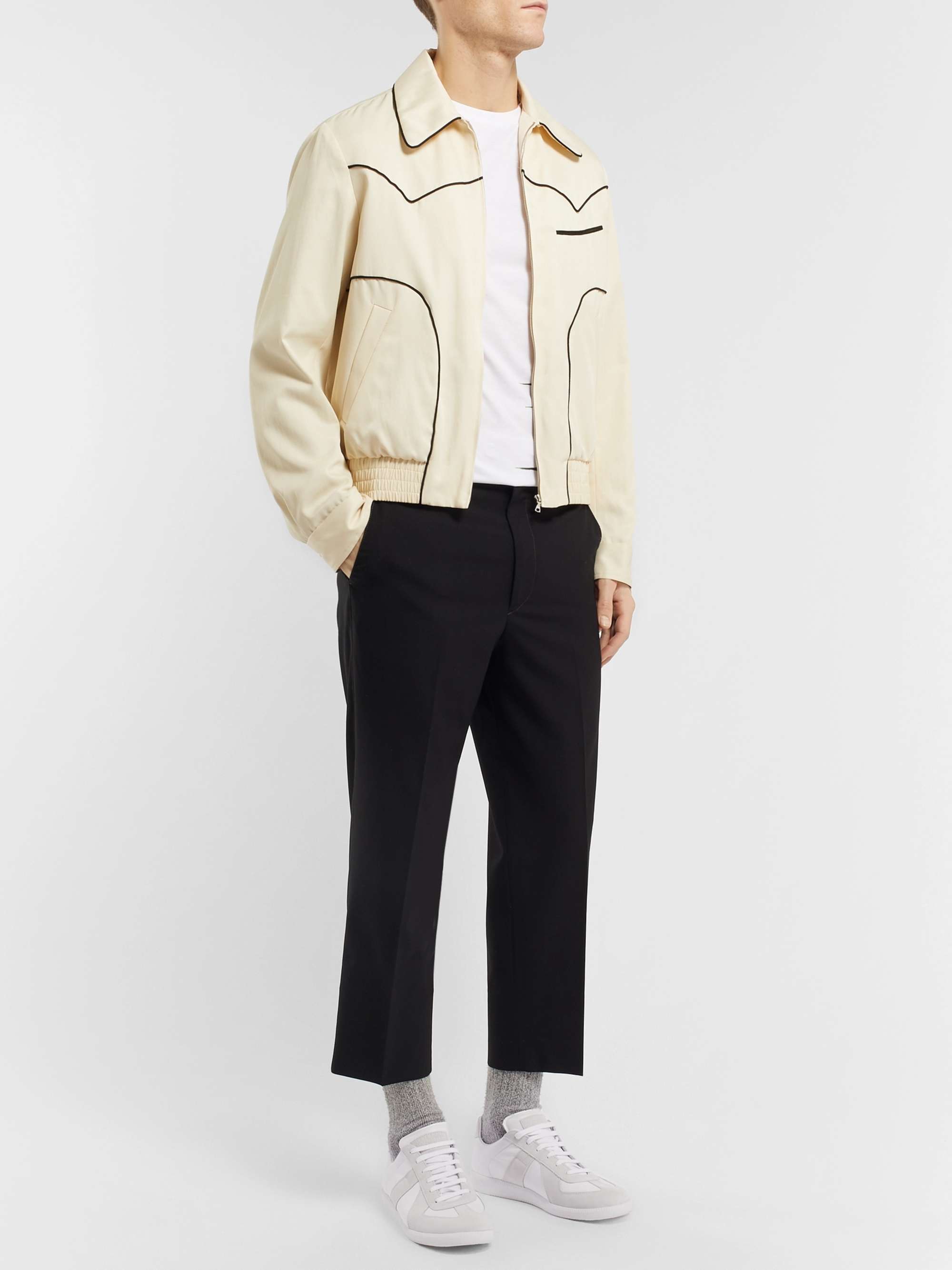 MAISON MARGIELA Replica Leather and Suede Sneakers