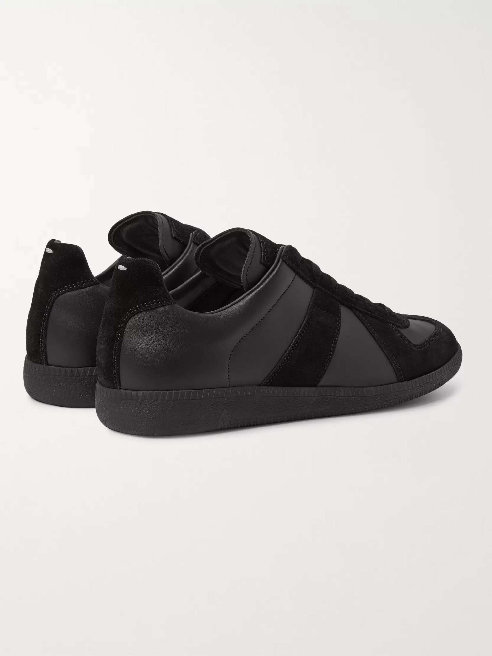 MAISON MARGIELA Replica Leather and Suede Sneakers