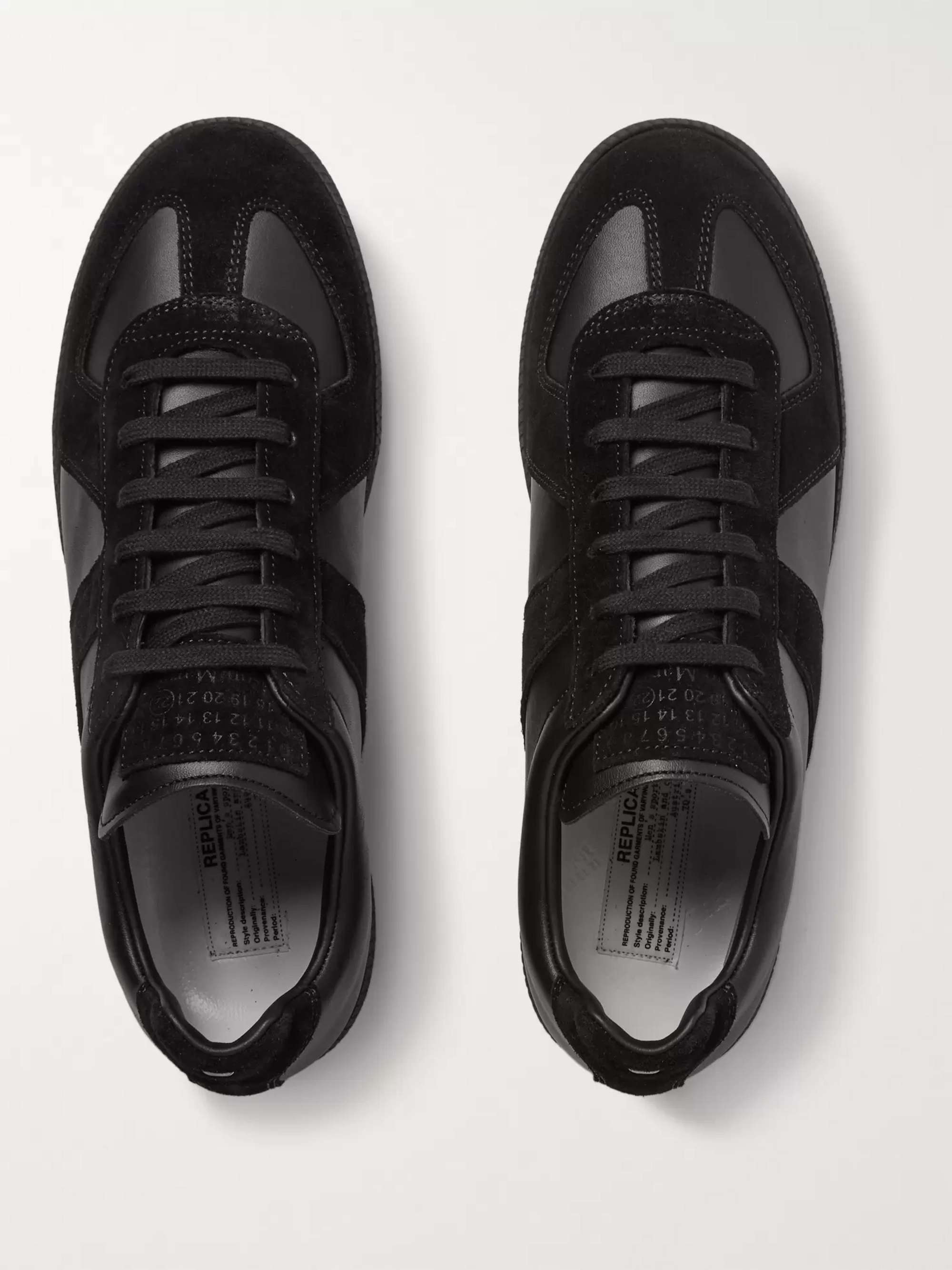 MAISON MARGIELA Replica Leather and Suede Sneakers