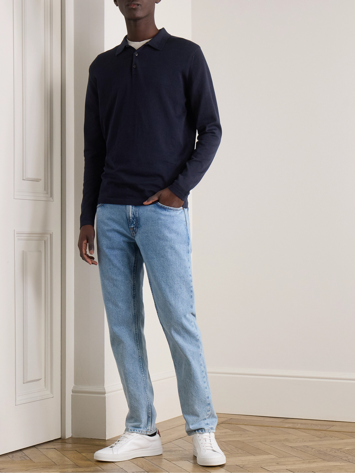 Sea Island Cotton-Jersey Polo Shirt — 2