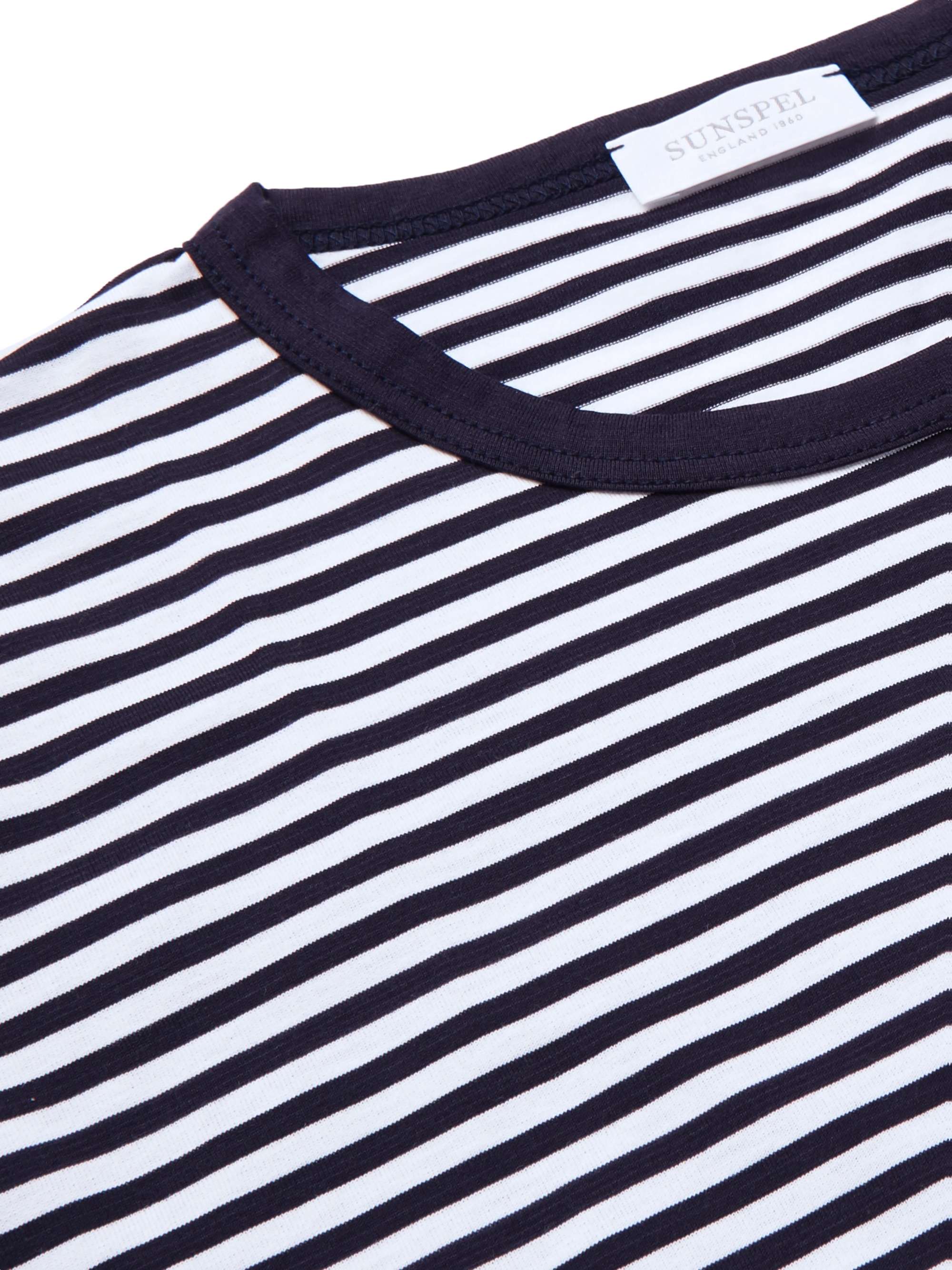 SUNSPEL Striped Superfine Cotton-Jersey T-Shirt | MR PORTER