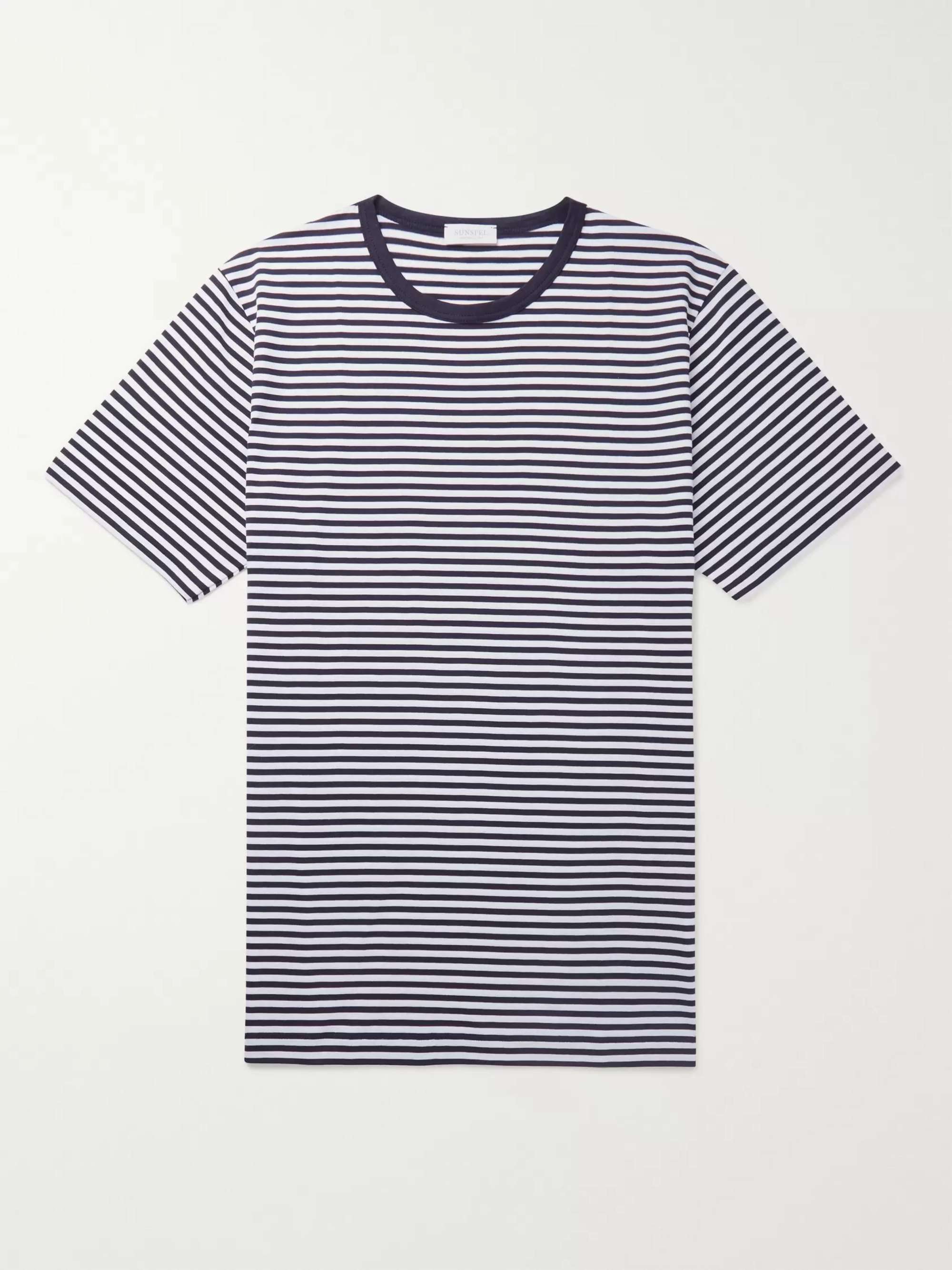 SUNSPEL Striped Superfine Cotton-Jersey T-Shirt | MR PORTER
