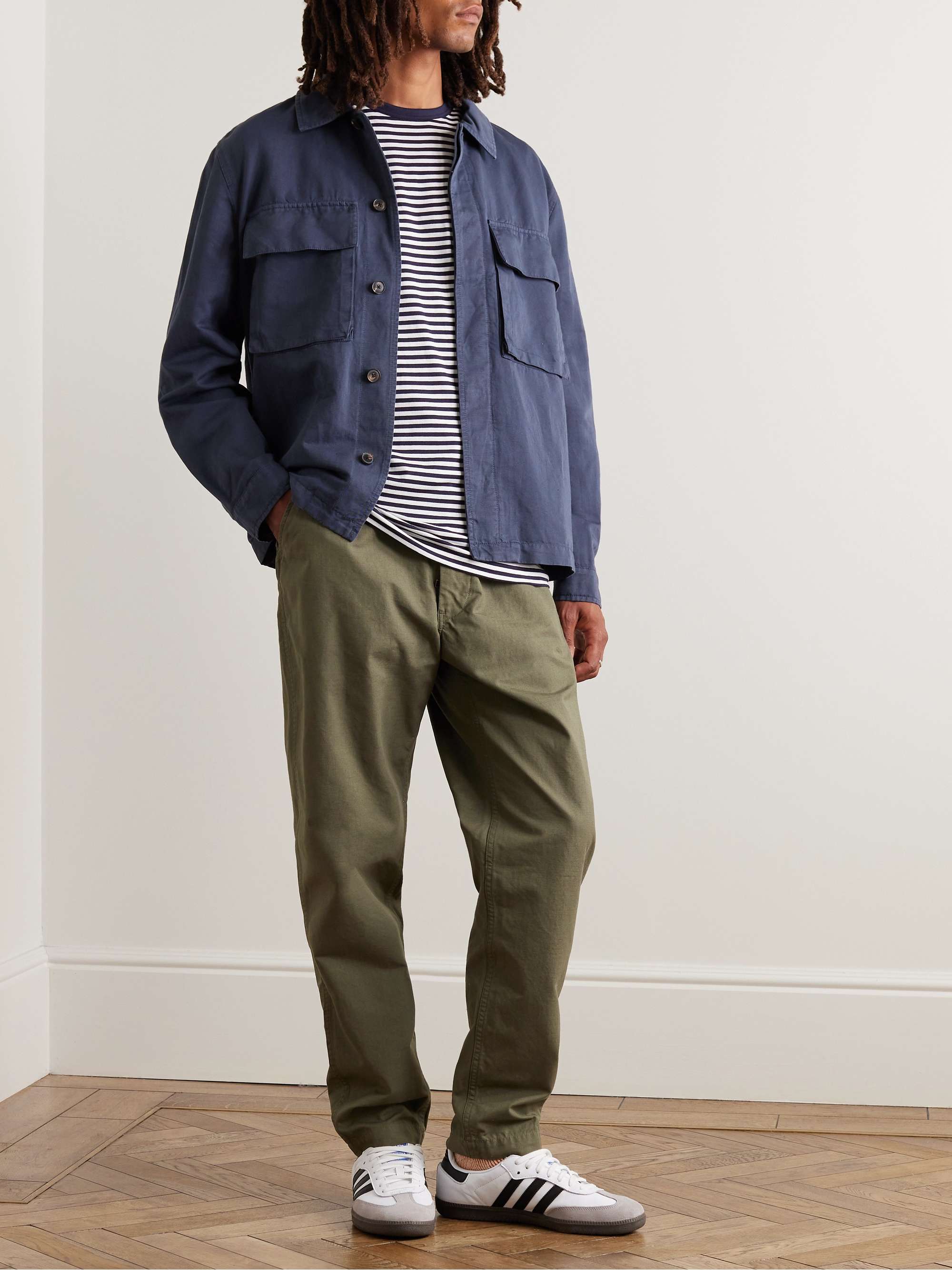 Striped Superfine Cotton-Jersey T-Shirt