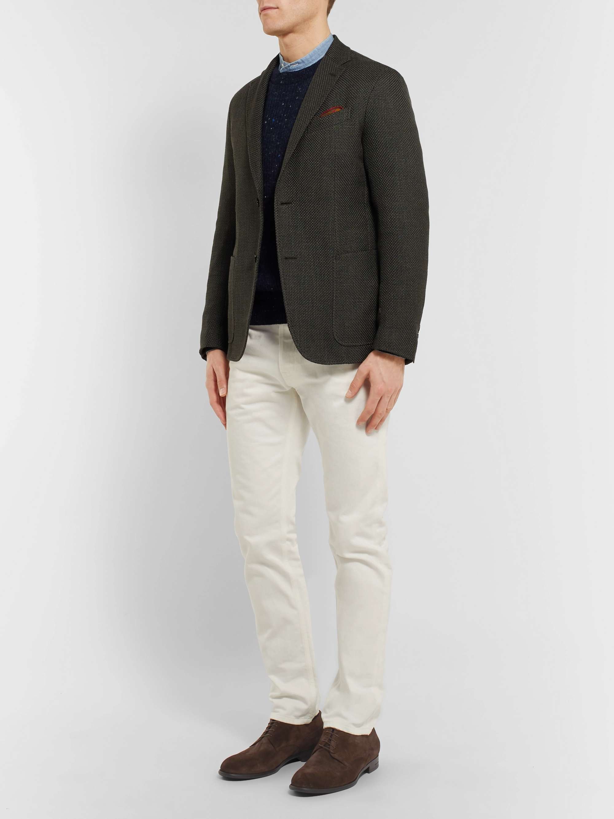 ZEGNA Rivoli Flex Suede Derby Shoes