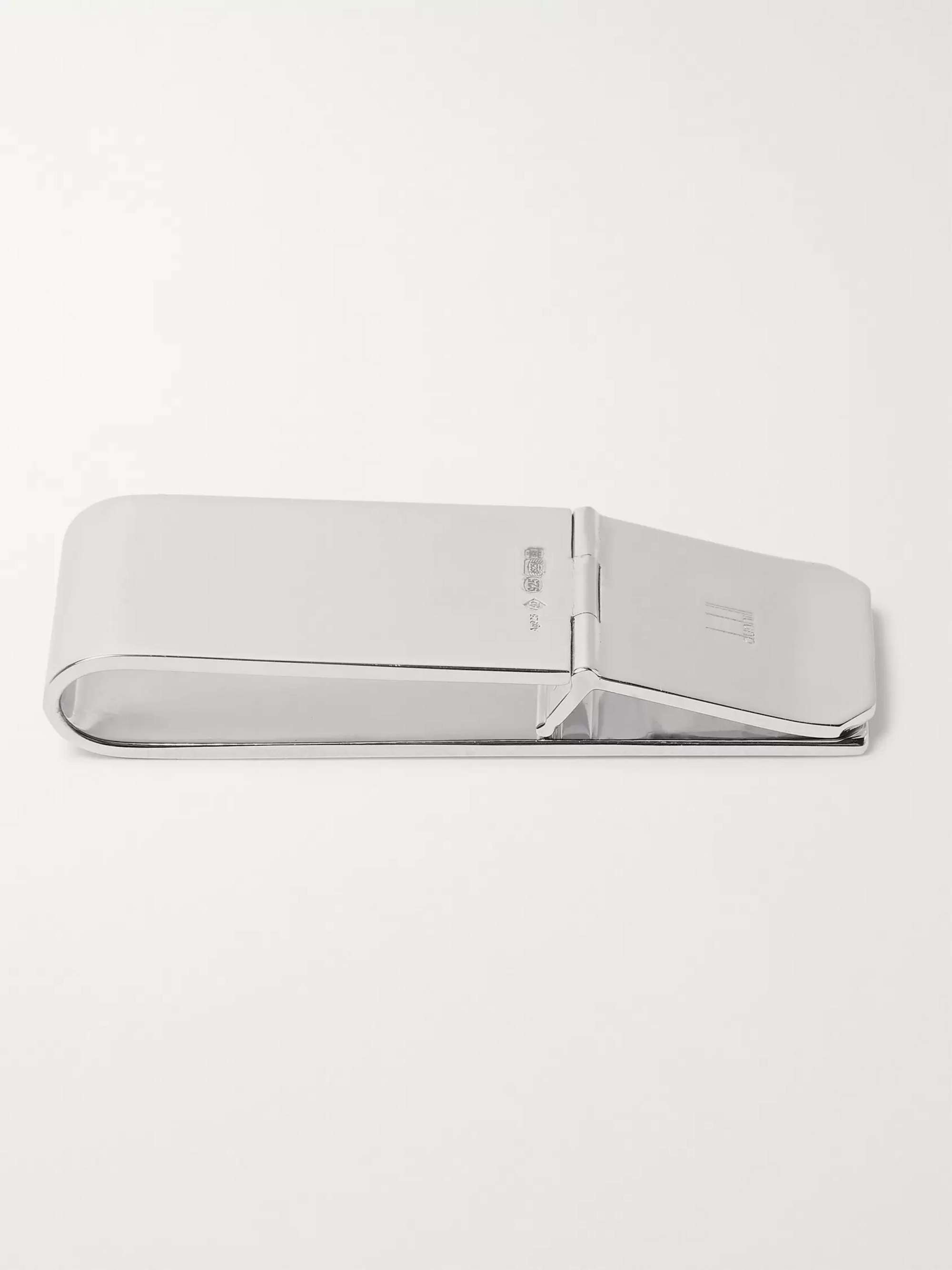 DUNHILL Engraved Sterling Silver Money Clip
