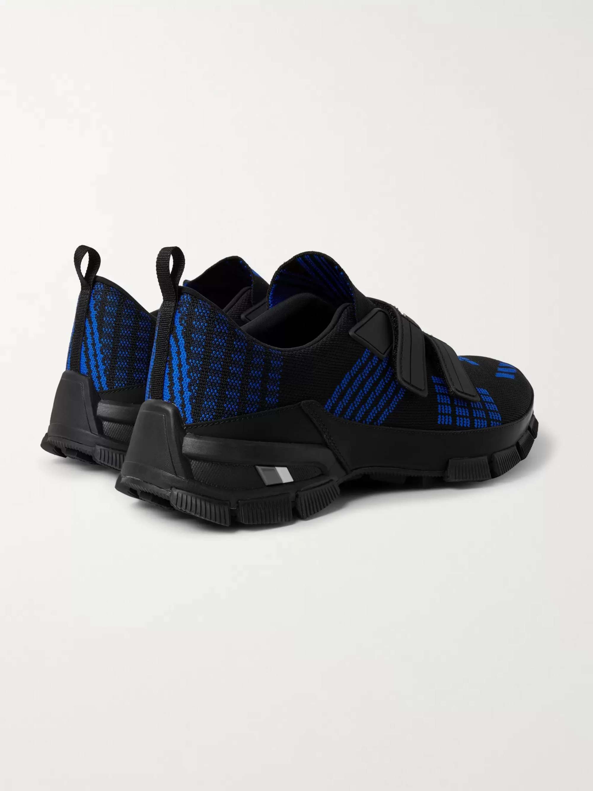 PRADA Trail Rubber-Trimmed Mesh Sneakers