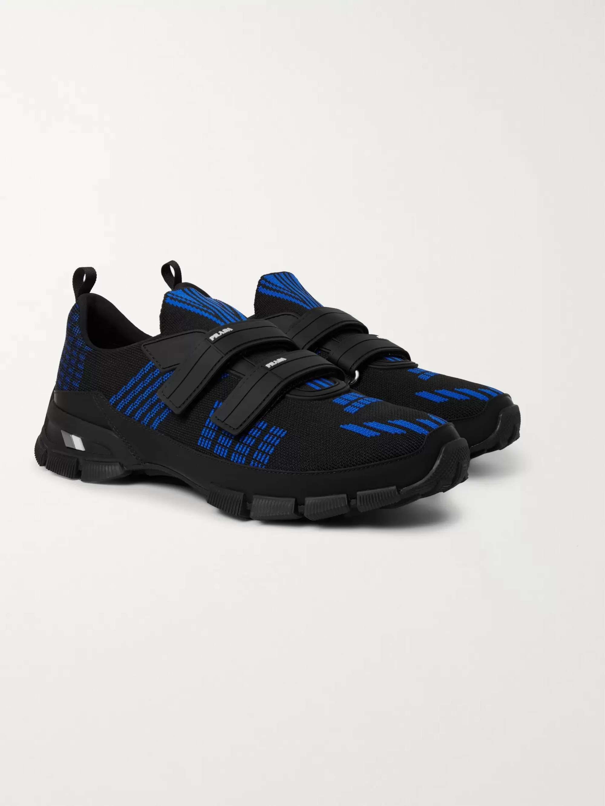PRADA Trail Rubber-Trimmed Mesh Sneakers