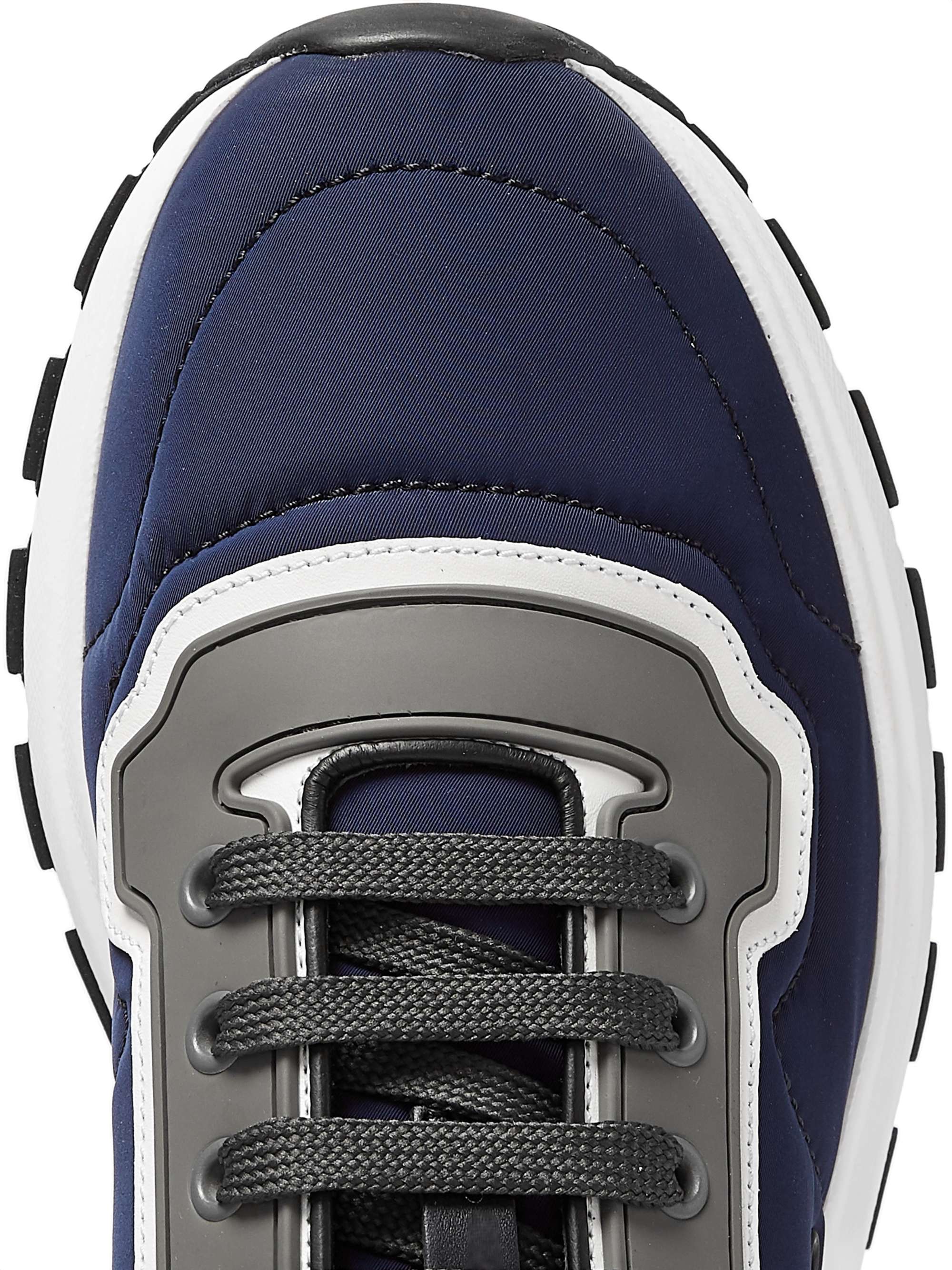 PRADA Match Race Rubber and Leather-Trimmed Nylon Sneakers