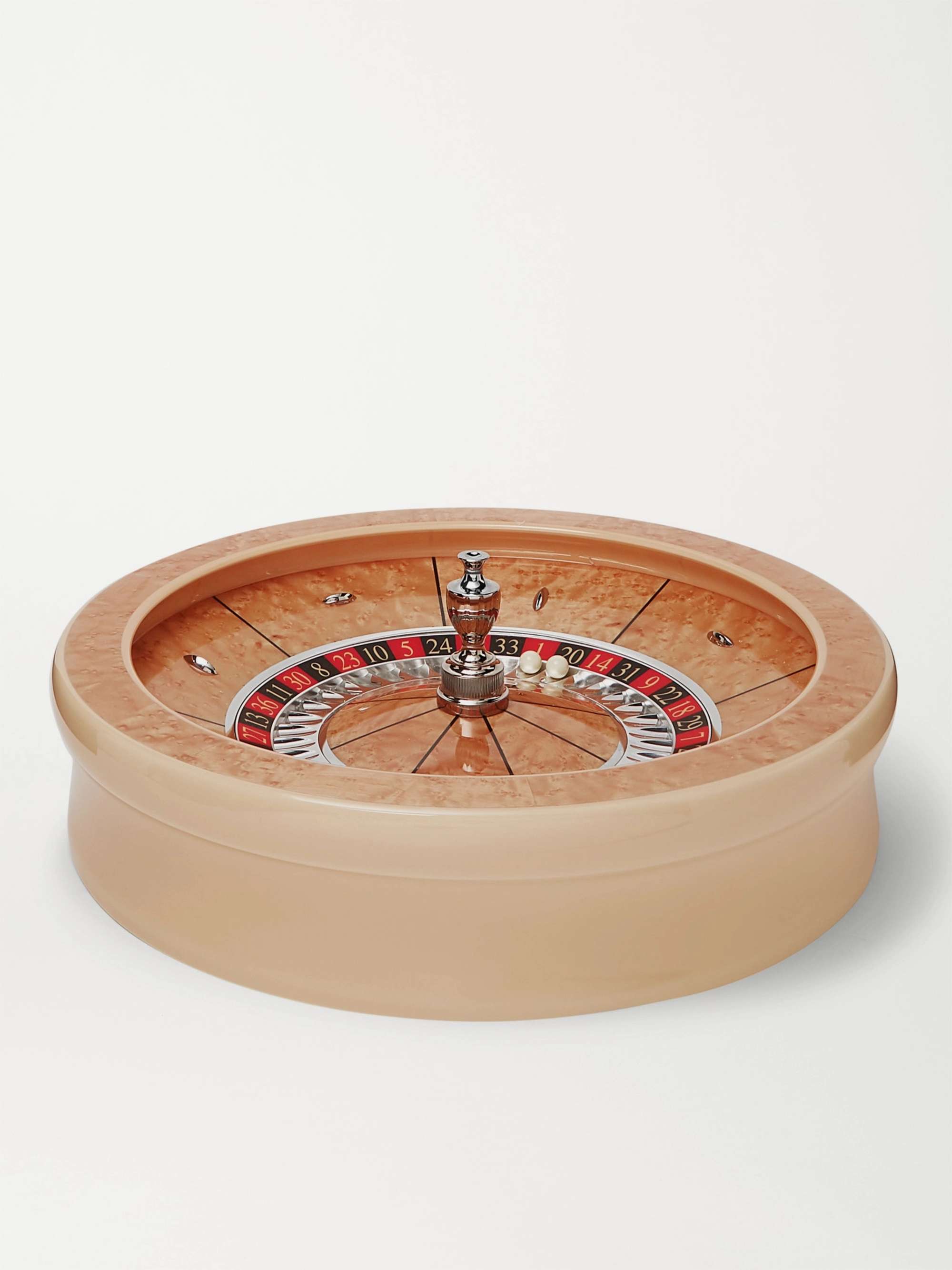 WILLIAM & SON Maple Veneer Roulette Wheel