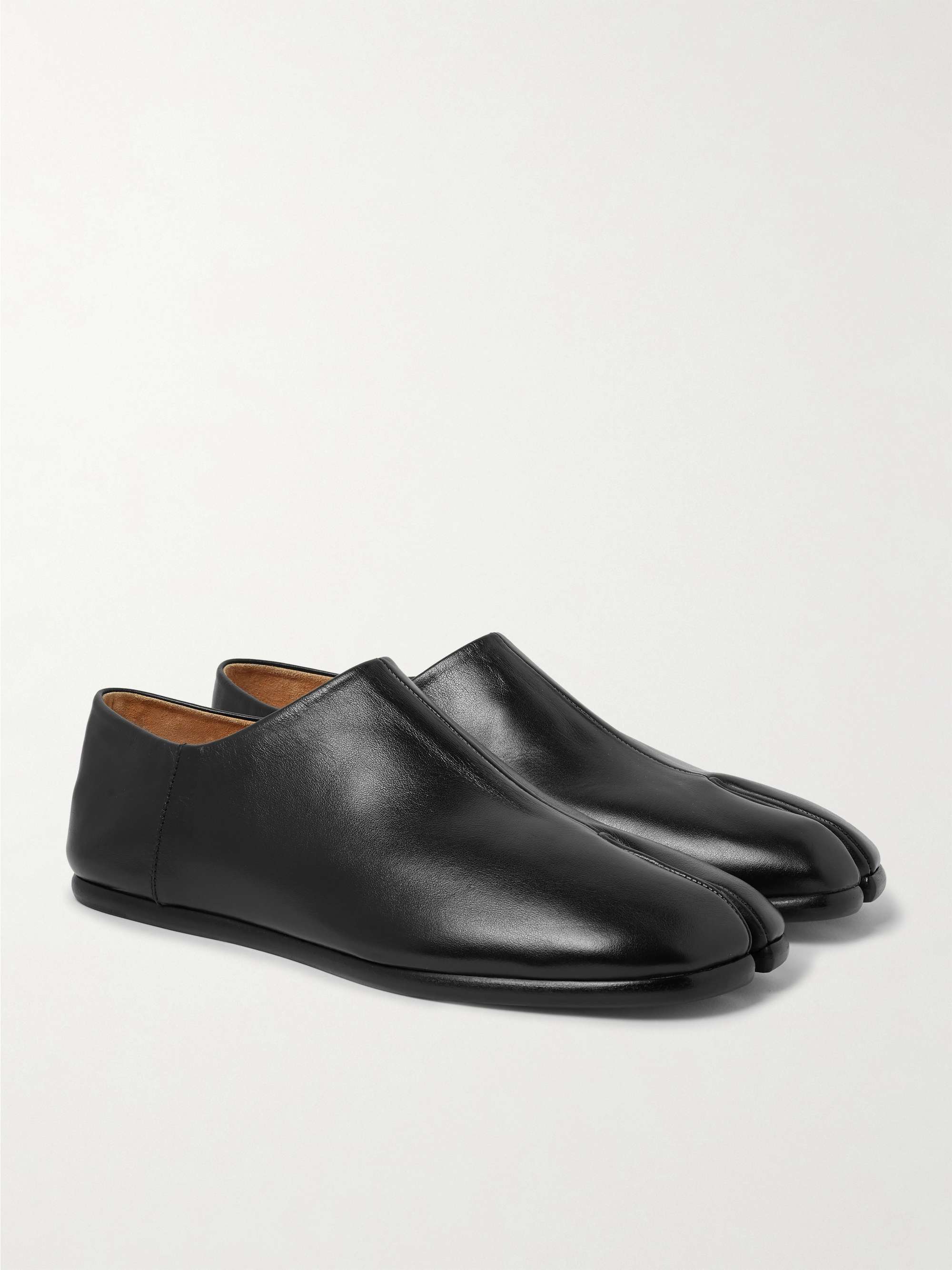 MAISON MARGIELA Tabi Collapsible-Heel Split-Toe Leather Loafers