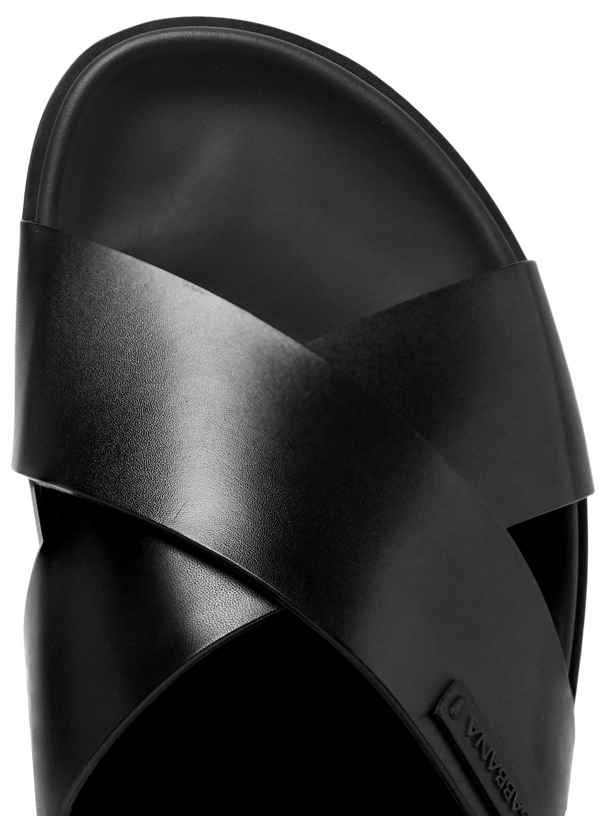 DOLCE&GABBANA Logo-Appliquéd Leather Sandals