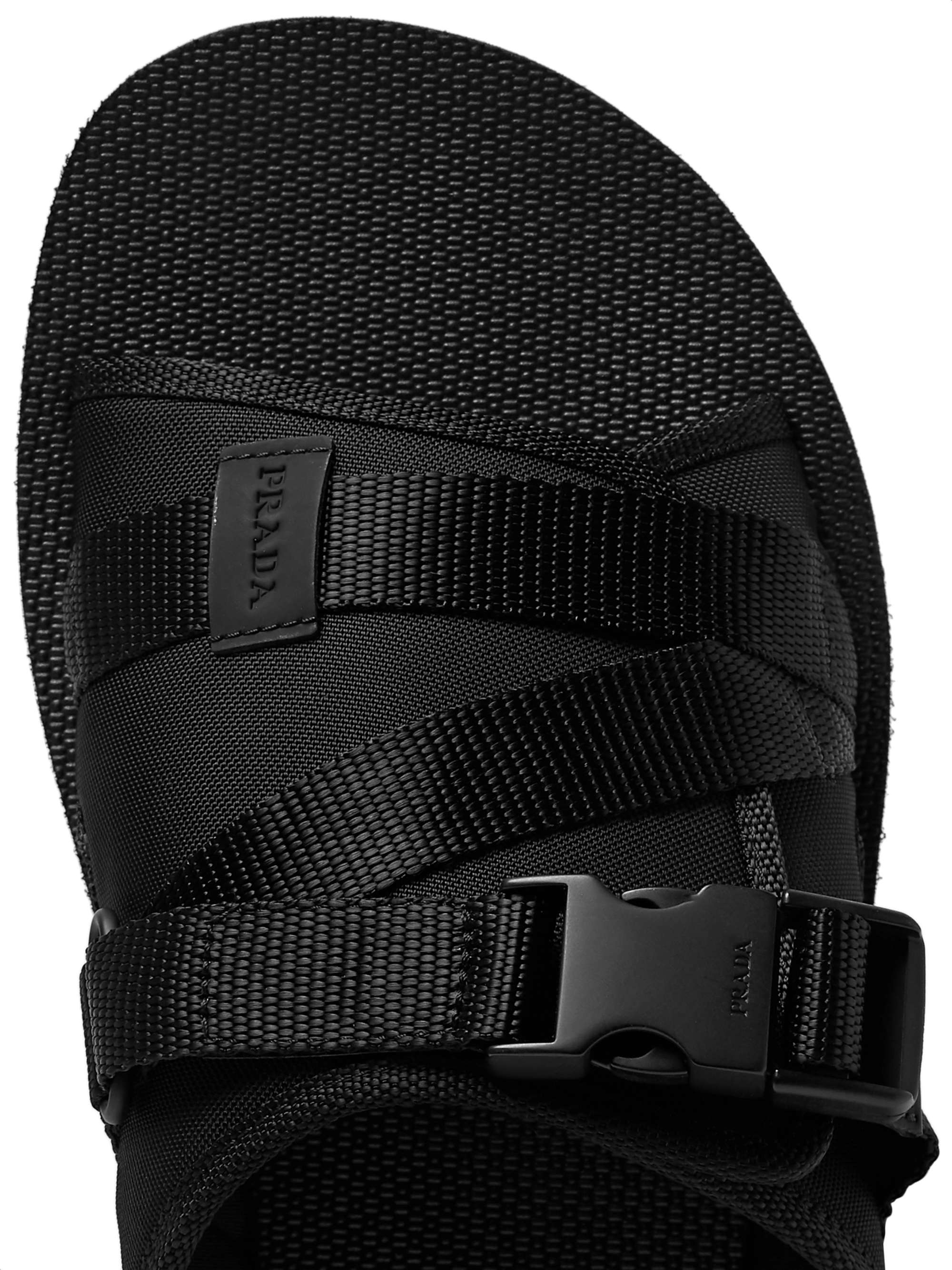 PRADA Neoprene-Backed Canvas Slides