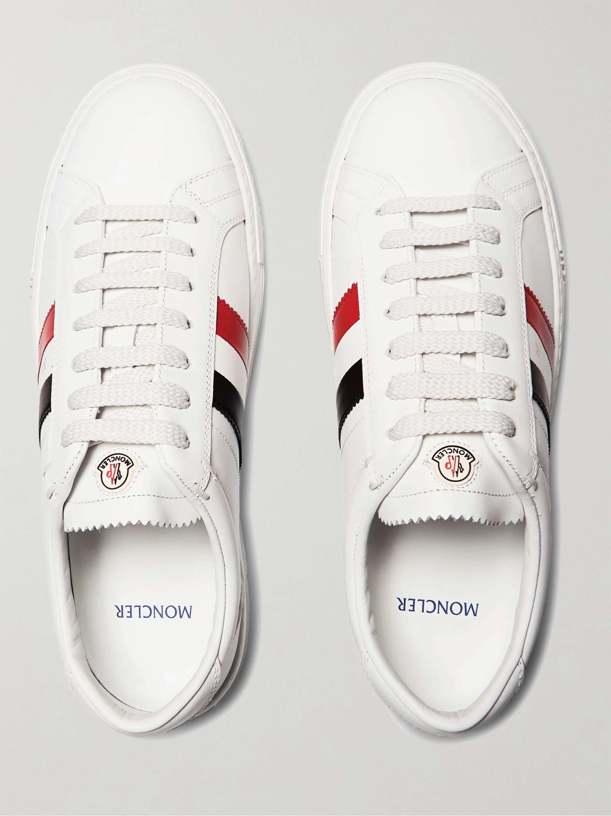 White 'New Monaco' sneakers Moncler - Sporty comfair shoes - IetpShops Italy