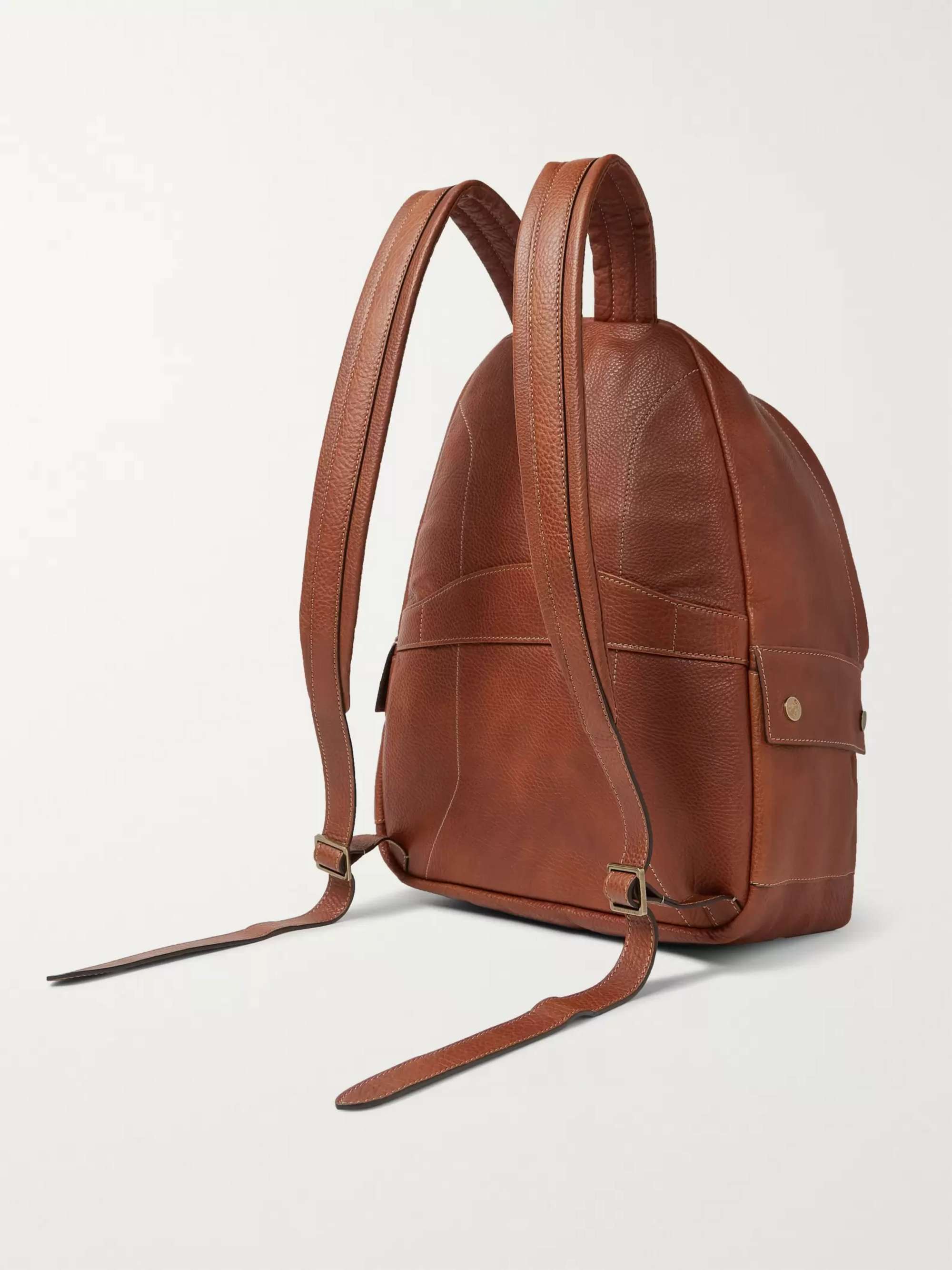 BRUNELLO CUCINELLI Full-Grain Leather Backpack